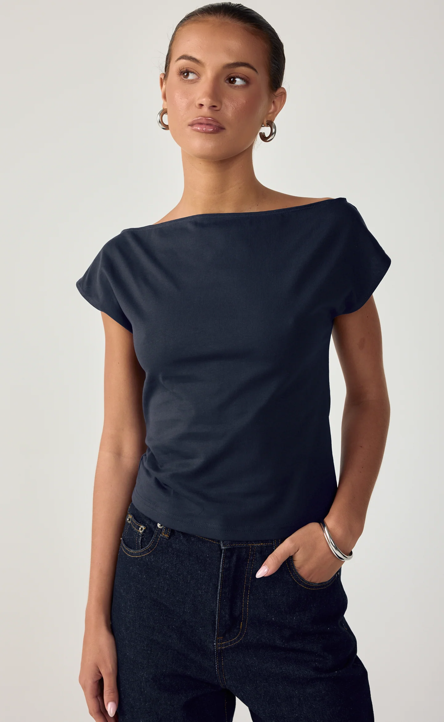 Oslo Top (Navy) - Image 6