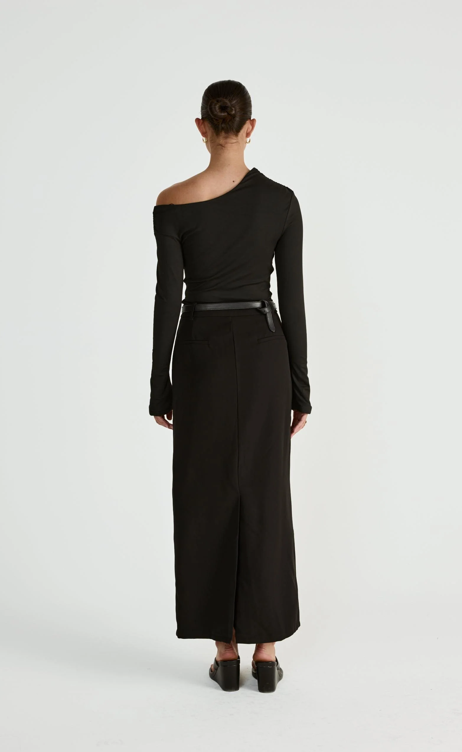 Ozias Long Sleeve Top (Black) - Image 2