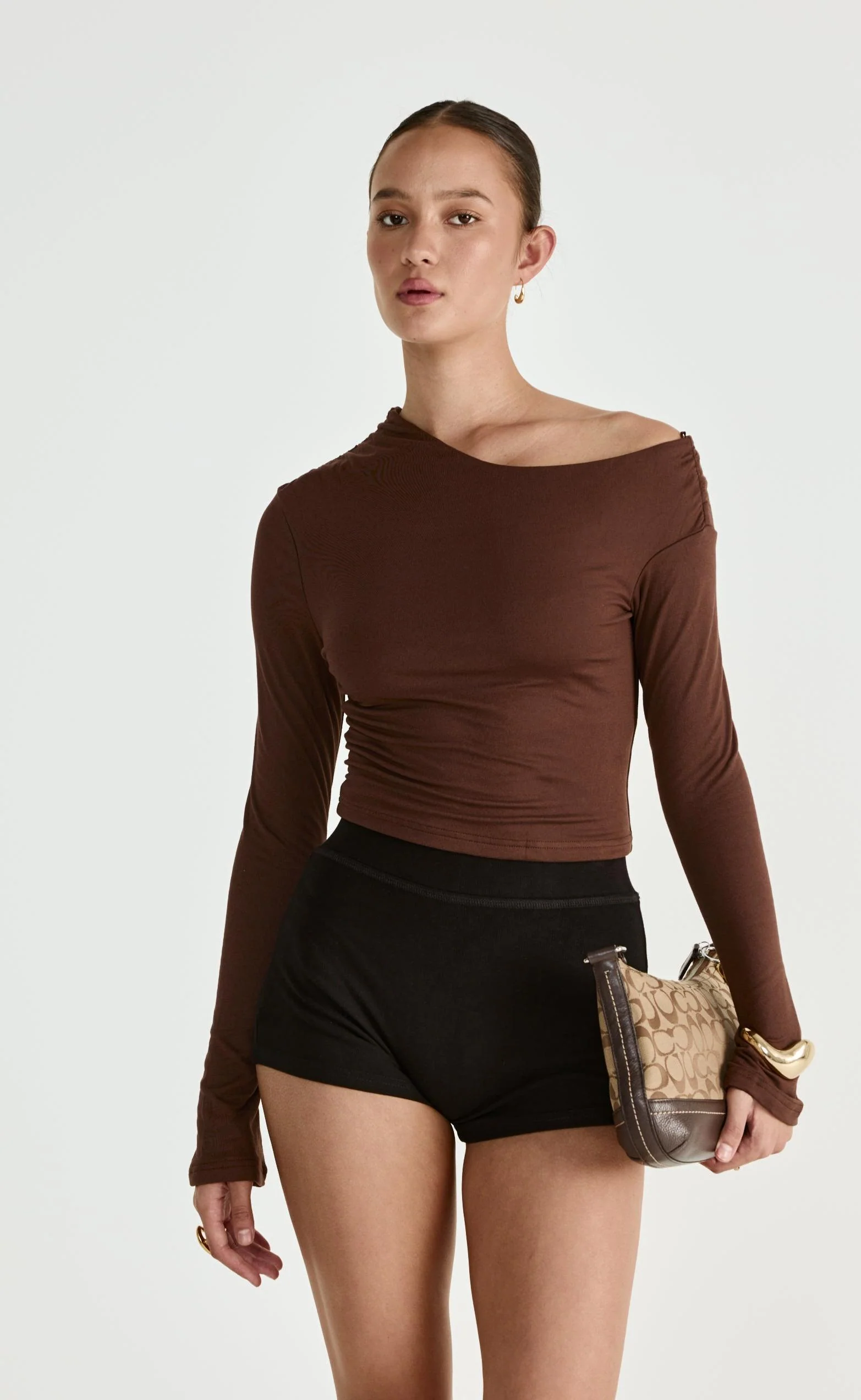 Ozias Long Sleeve Top (Chocolate) - Image 4