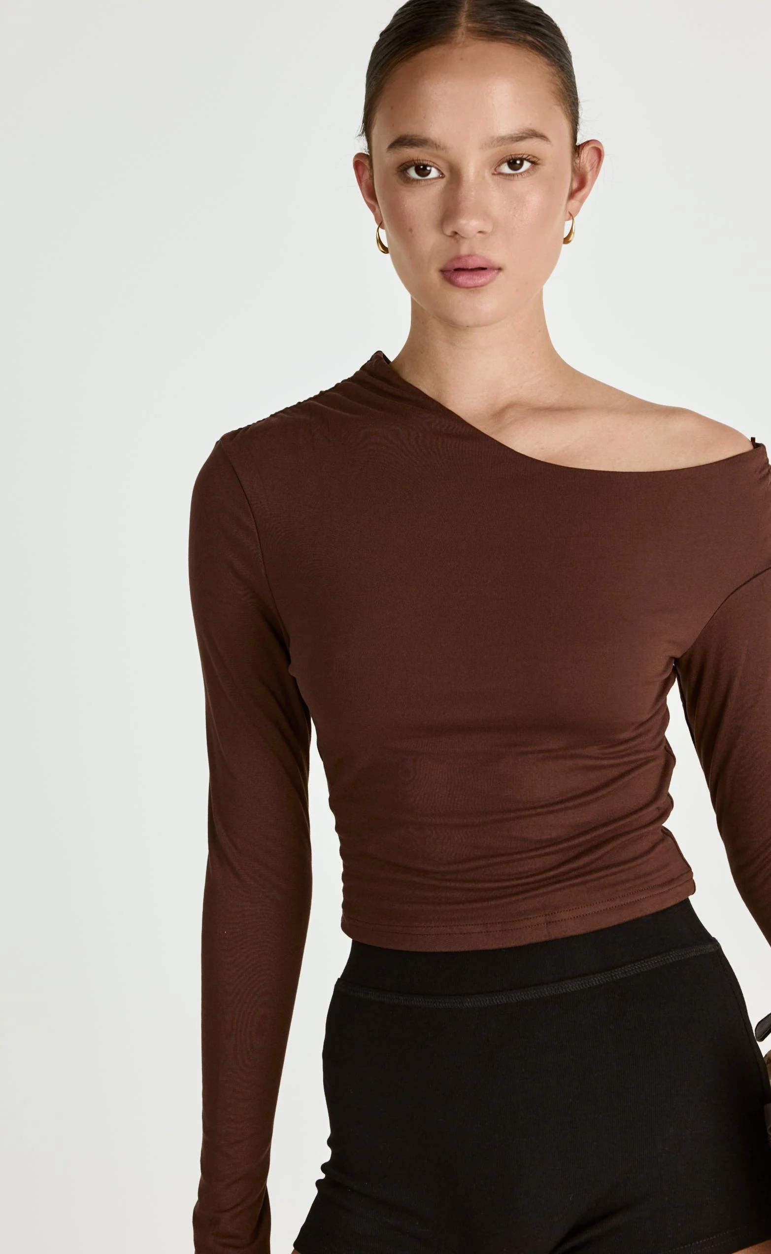 Ozias Long Sleeve Top (Chocolate) - Image 8