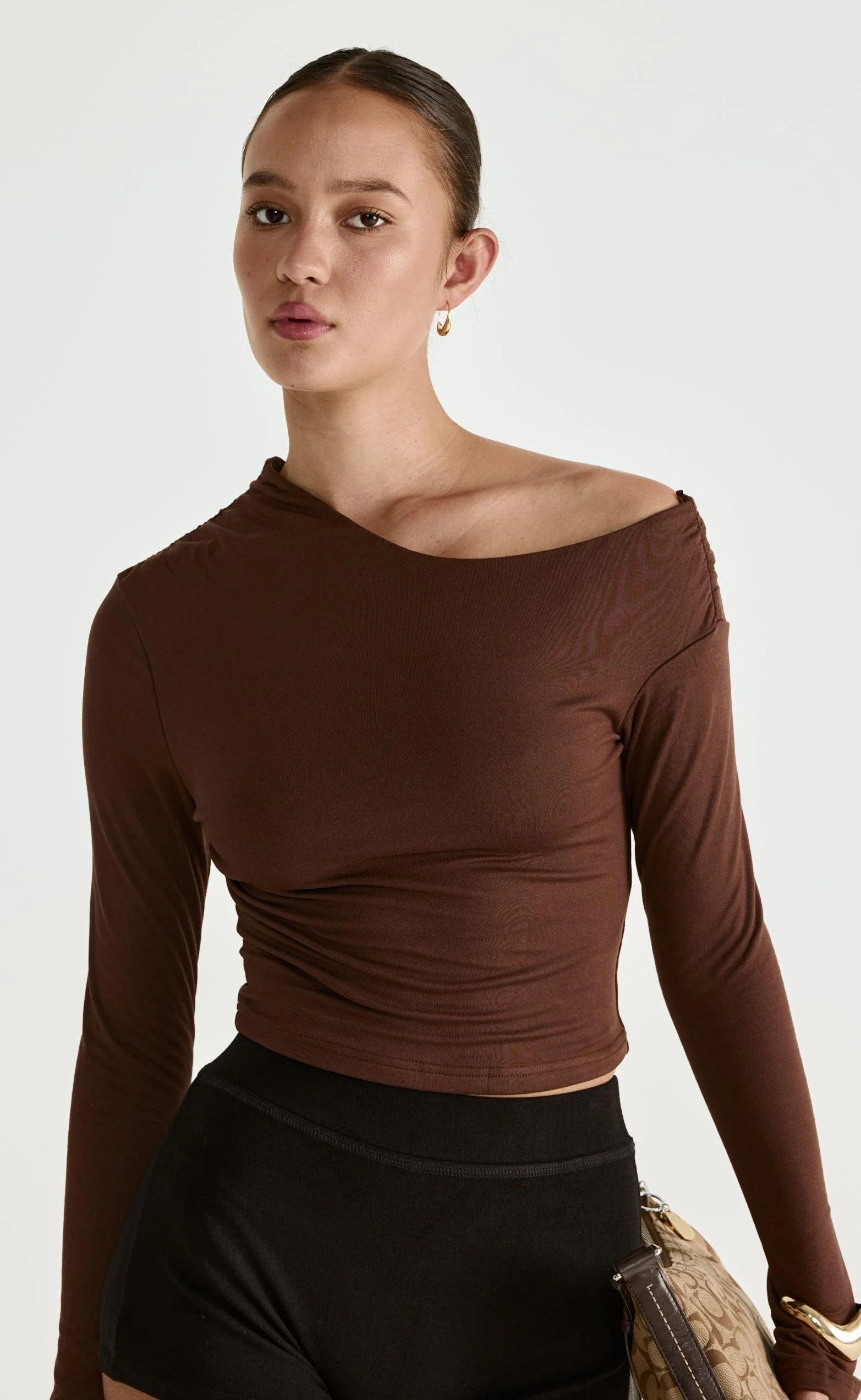 Ozias Long Sleeve Top (Chocolate) - Image 9