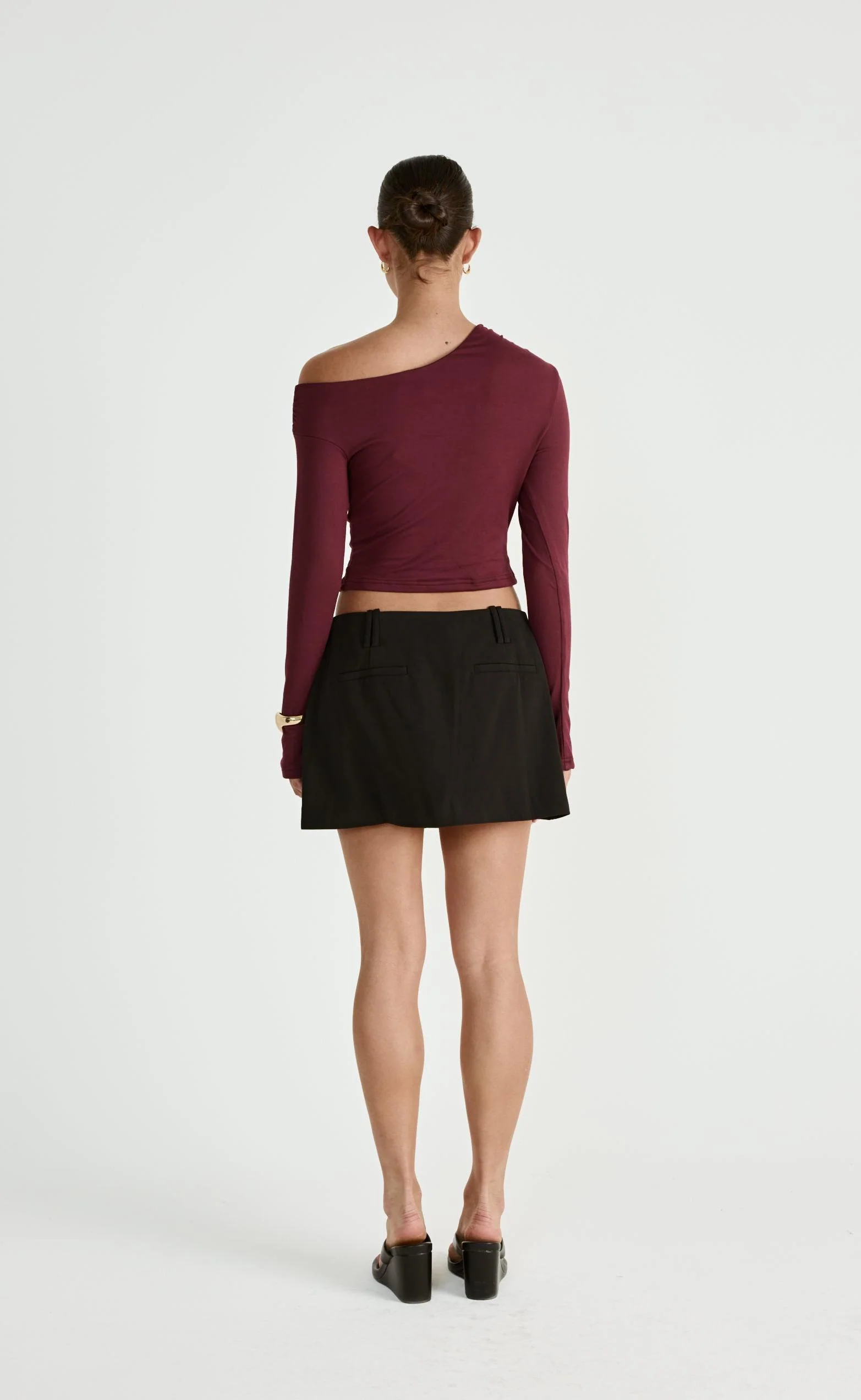 Ozias Long Sleeve Top (Plum) - Image 2