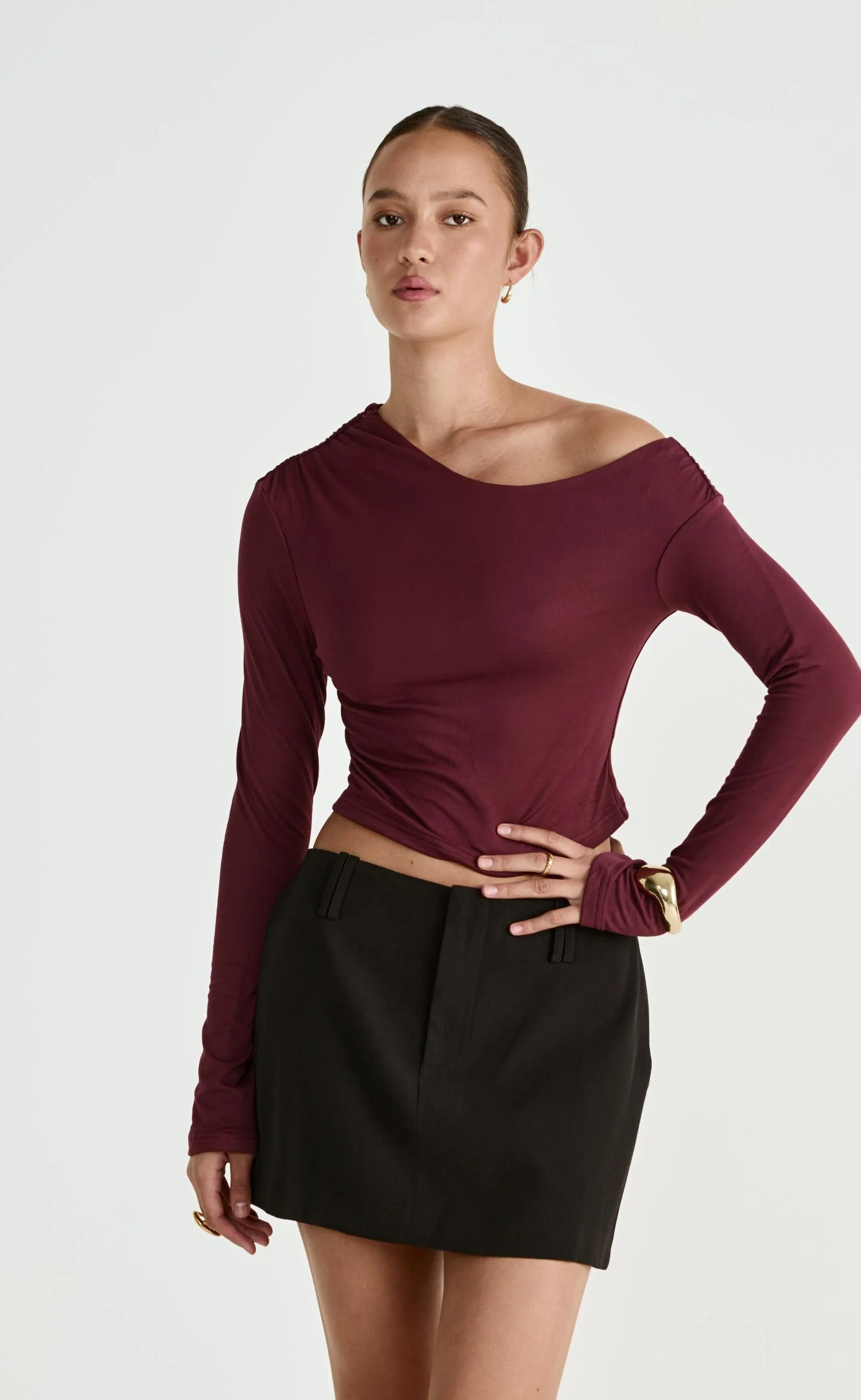 Ozias Long Sleeve Top (Plum) - Image 8