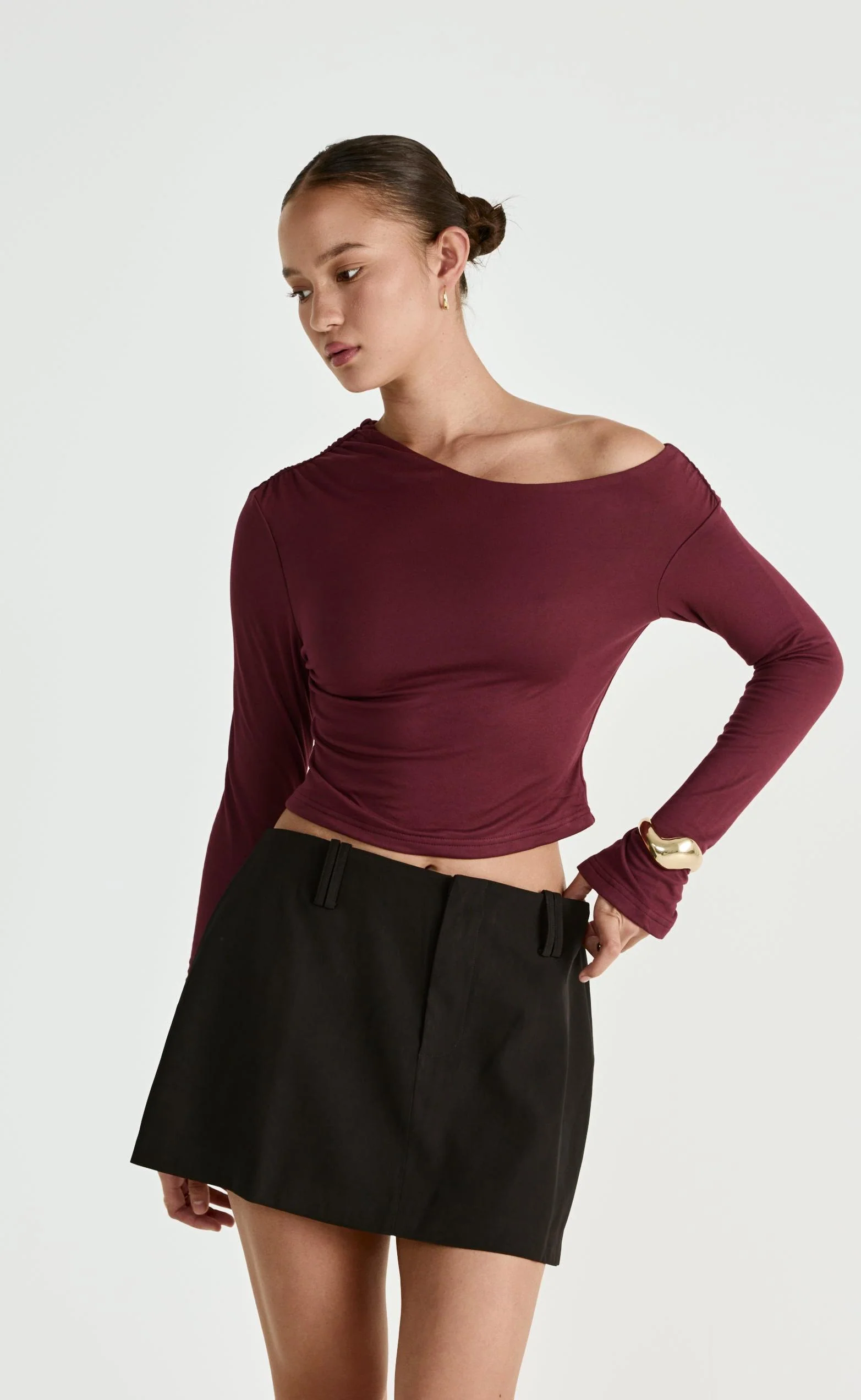 Ozias Long Sleeve Top (Plum) - Image 9