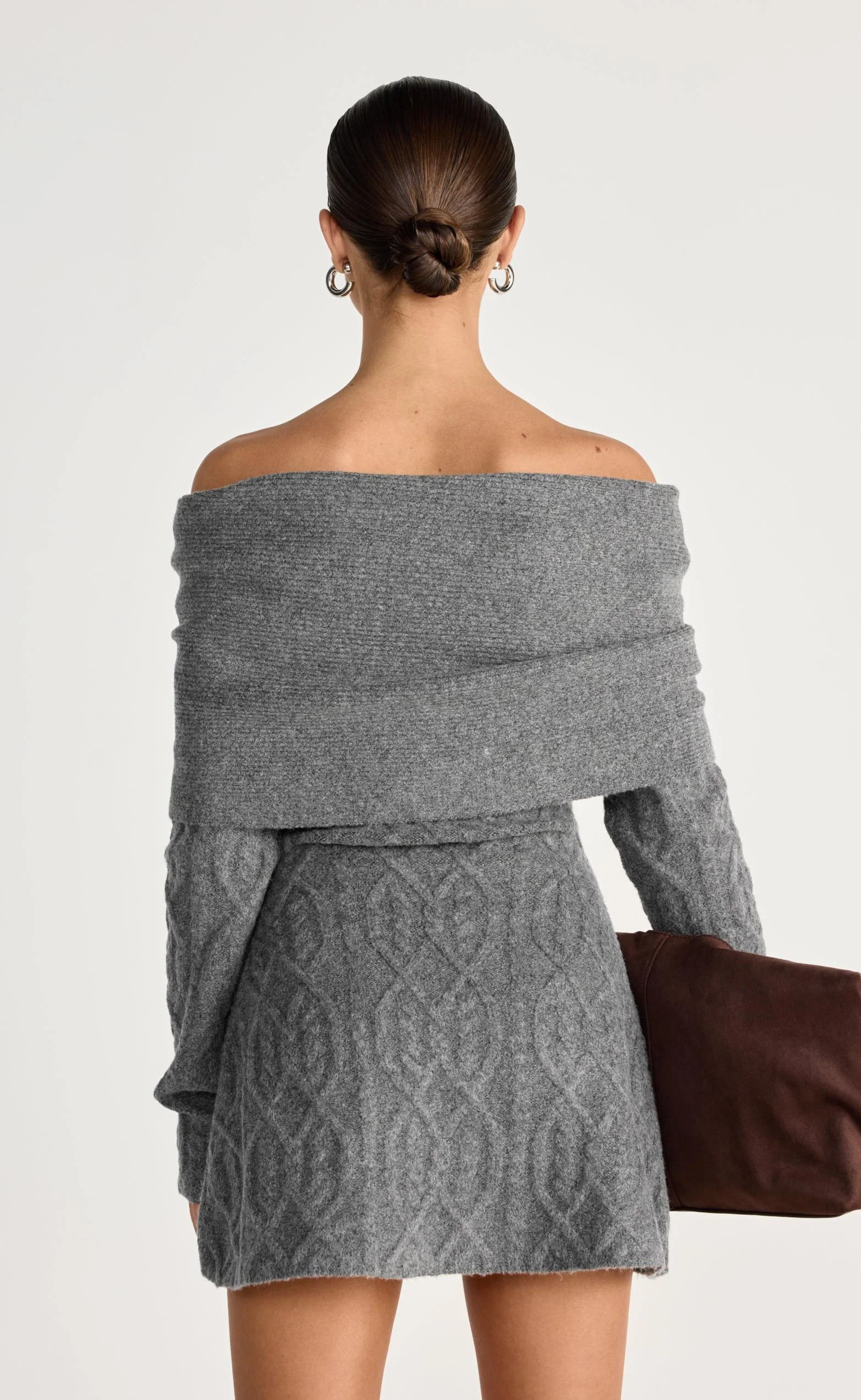 Pavati Long Sleeve Mini Dress (Slate) - Image 7