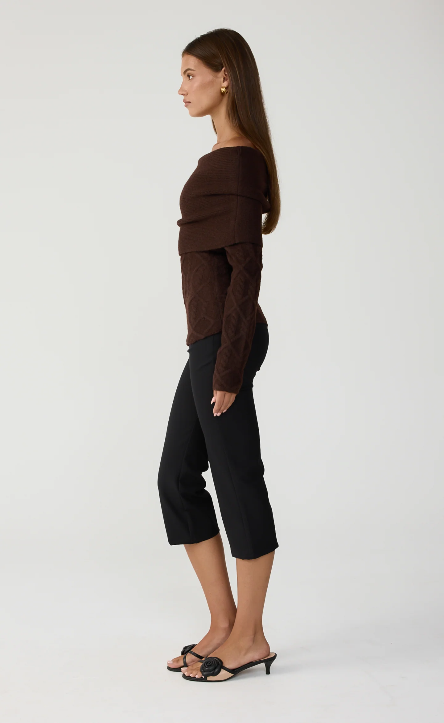 Pavati Long Sleeve Top (Chocolate Marle) - Image 4