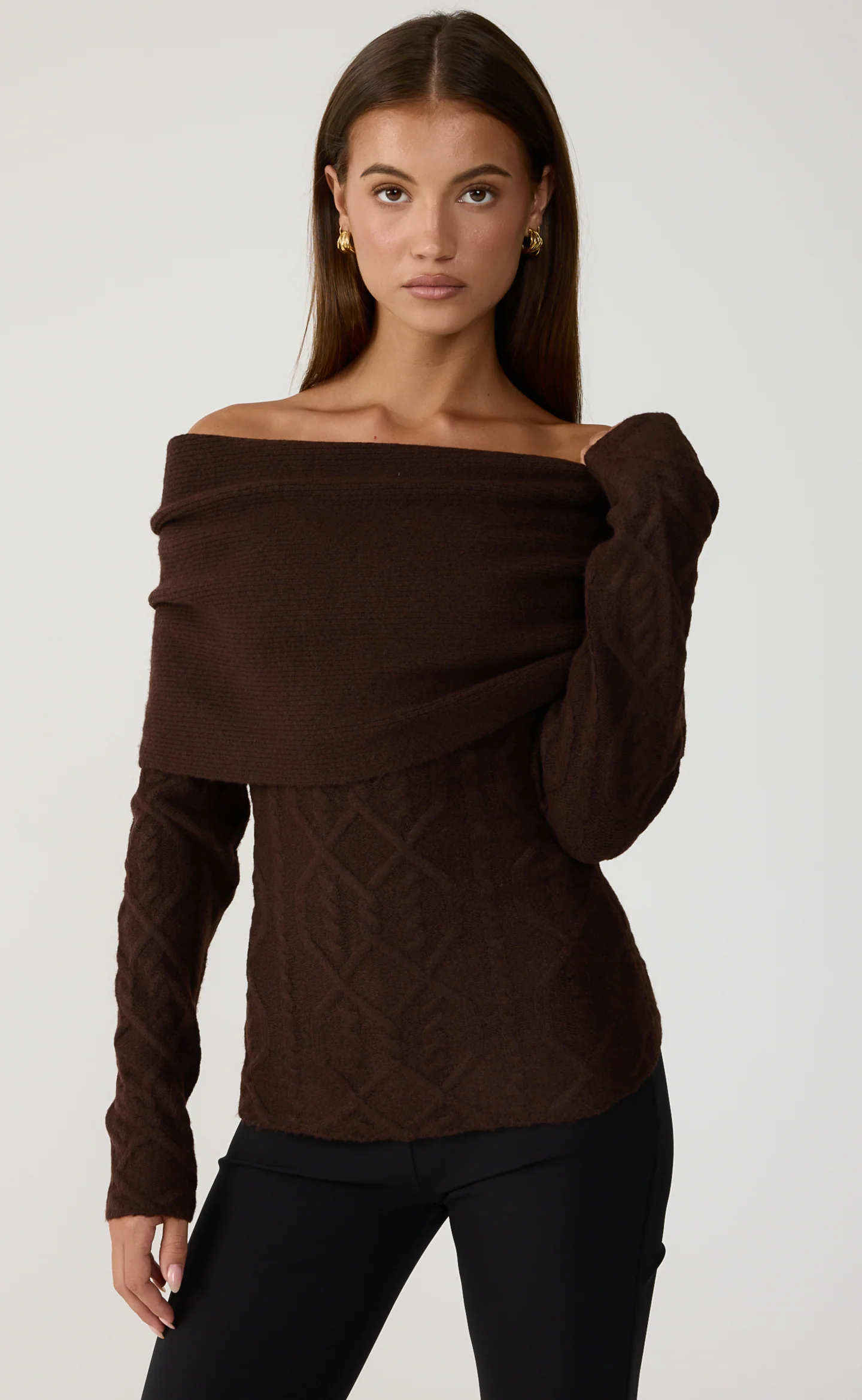 Pavati Long Sleeve Top (Chocolate Marle) - Image 5