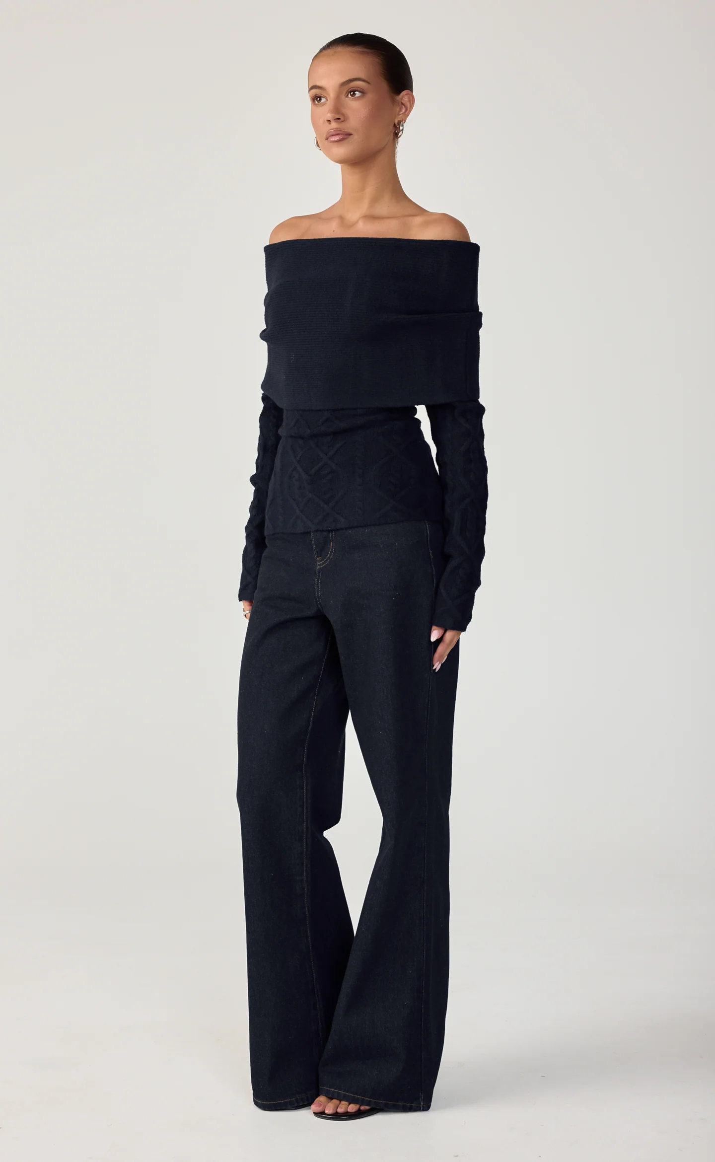 Pavati Long Sleeve Top (Navy) - Image 2