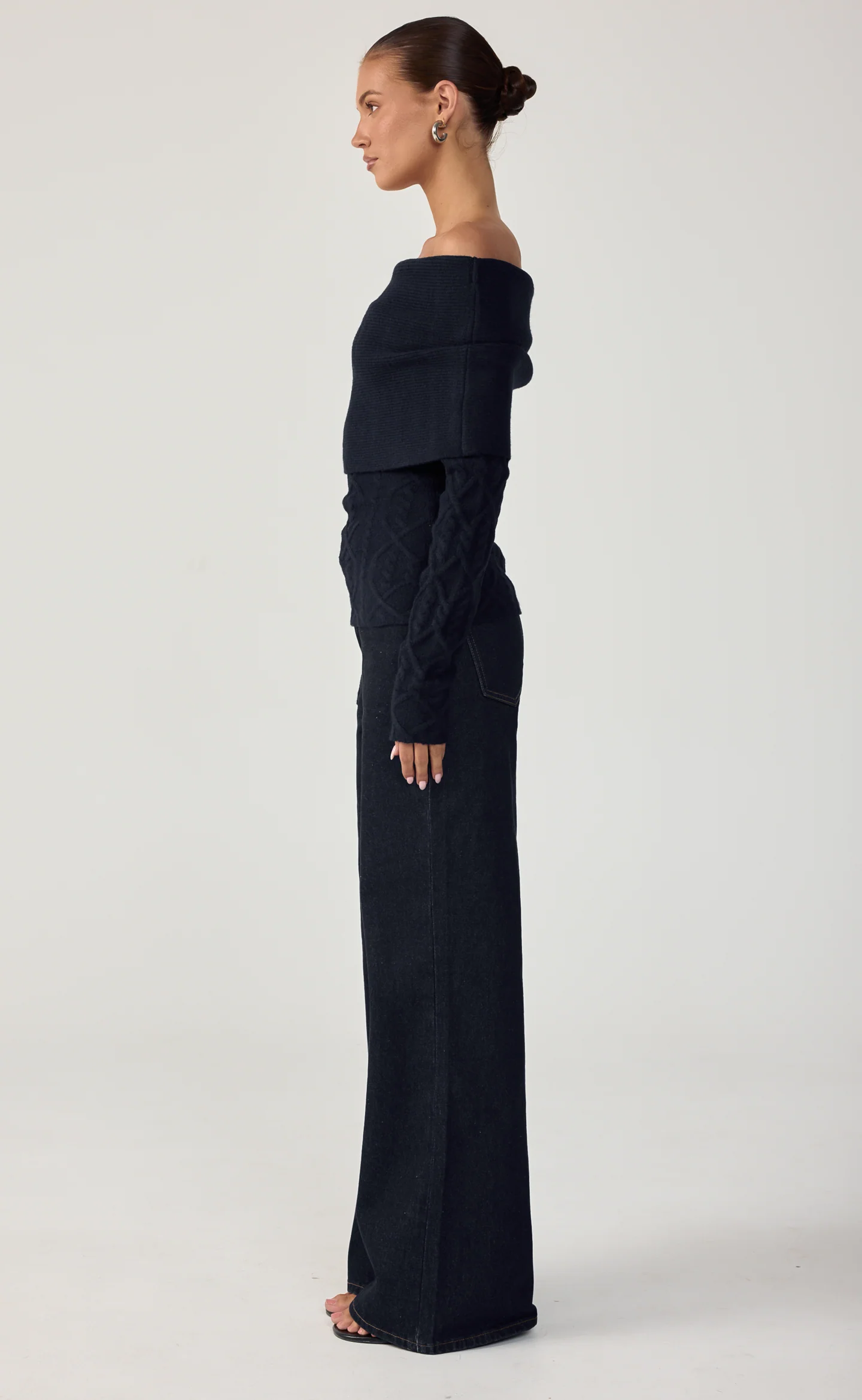 Pavati Long Sleeve Top (Navy) - Image 4