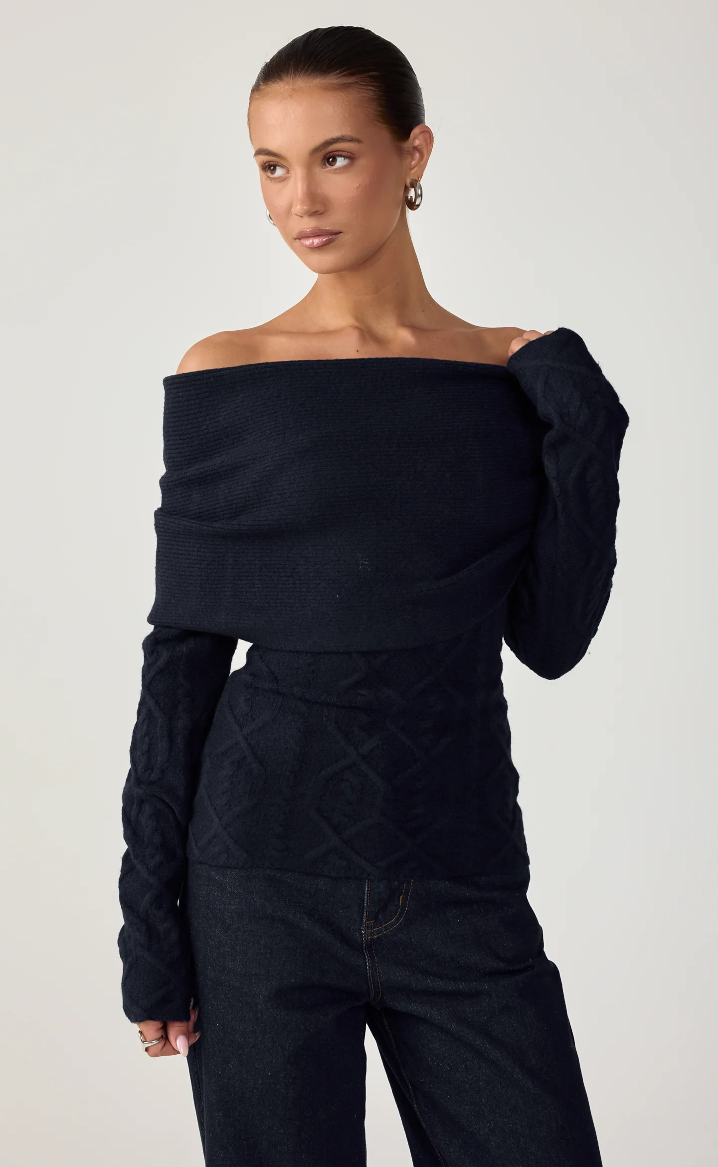 Pavati Long Sleeve Top (Navy) - Image 6