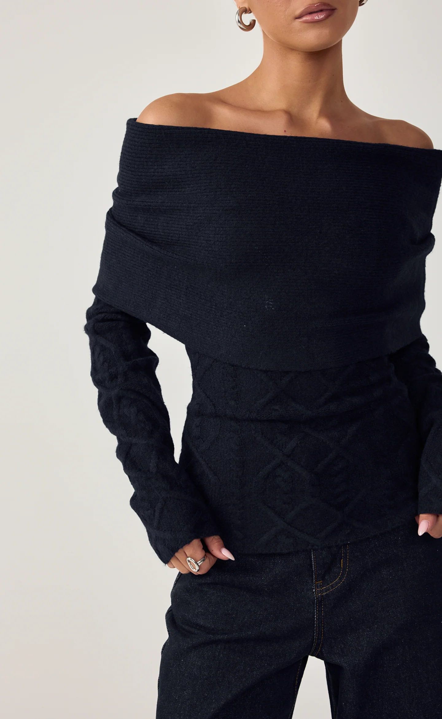 Pavati Long Sleeve Top (Navy) - Image 7
