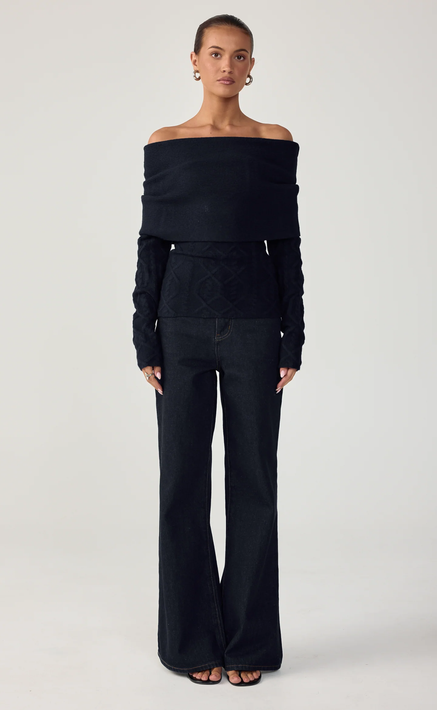 Pavati Long Sleeve Top (Navy) - Image 8