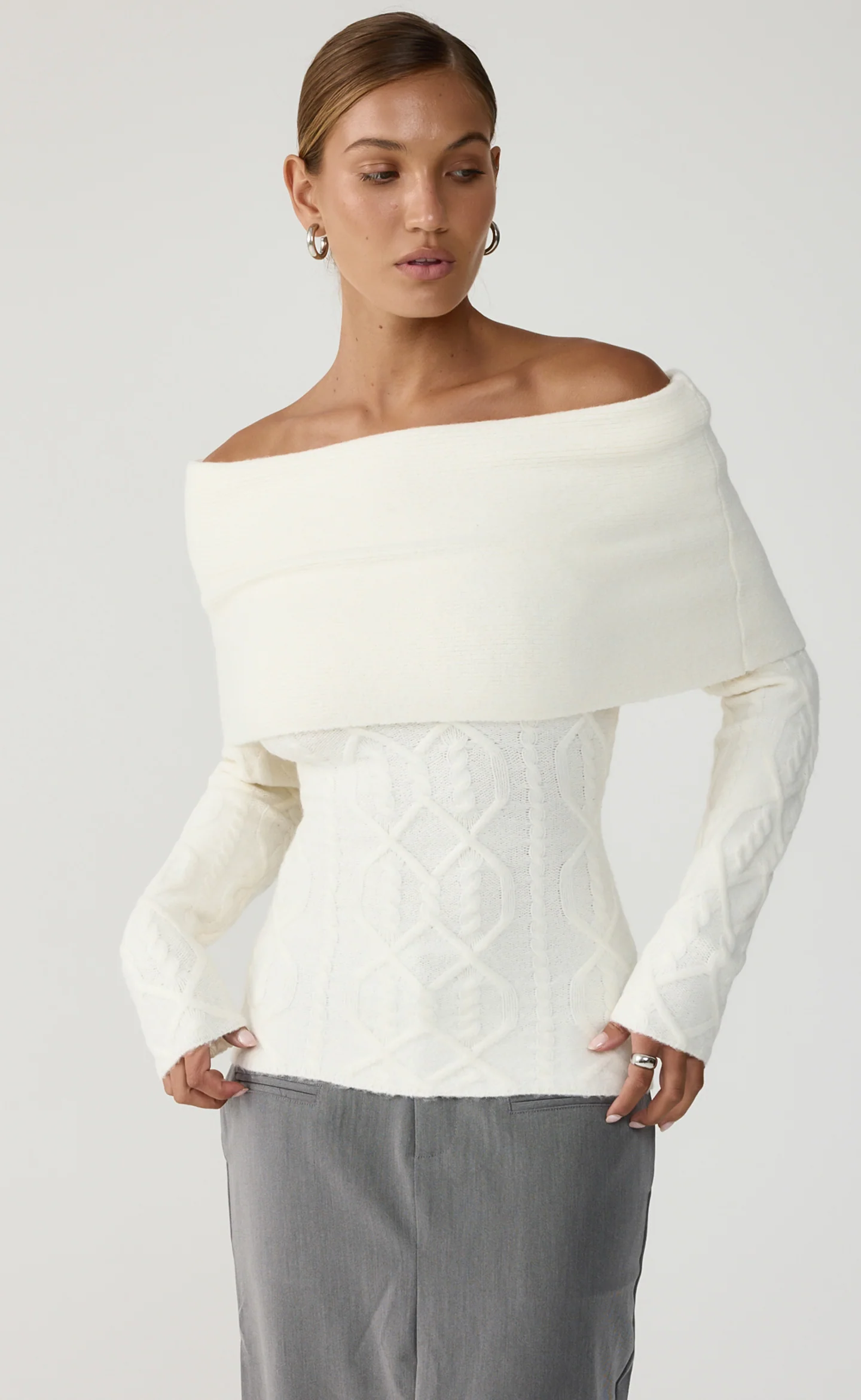 Pavati Long Sleeve Top (Off White) - Image 6