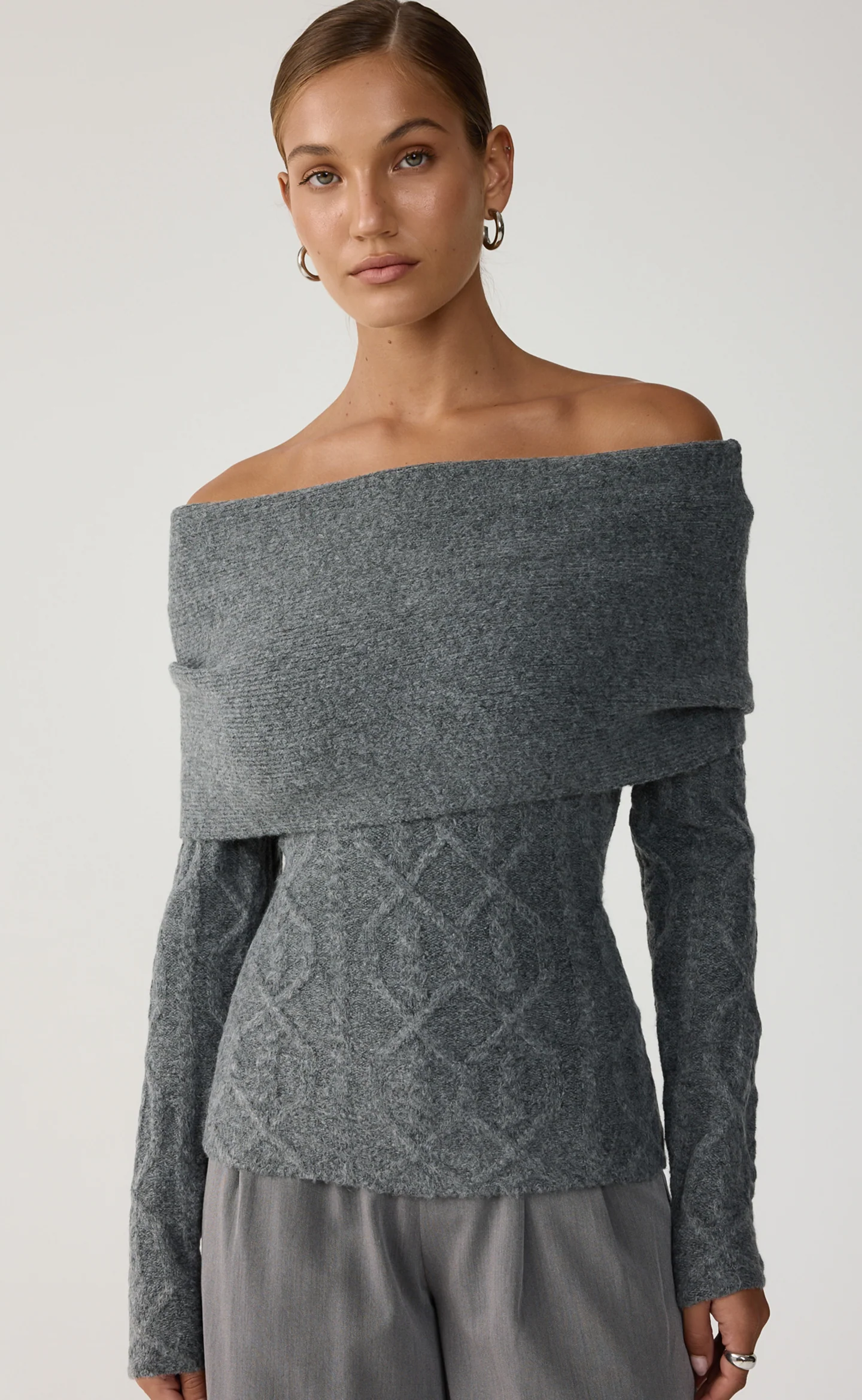 Pavati Long Sleeve Top (Slate Marle) - Image 2
