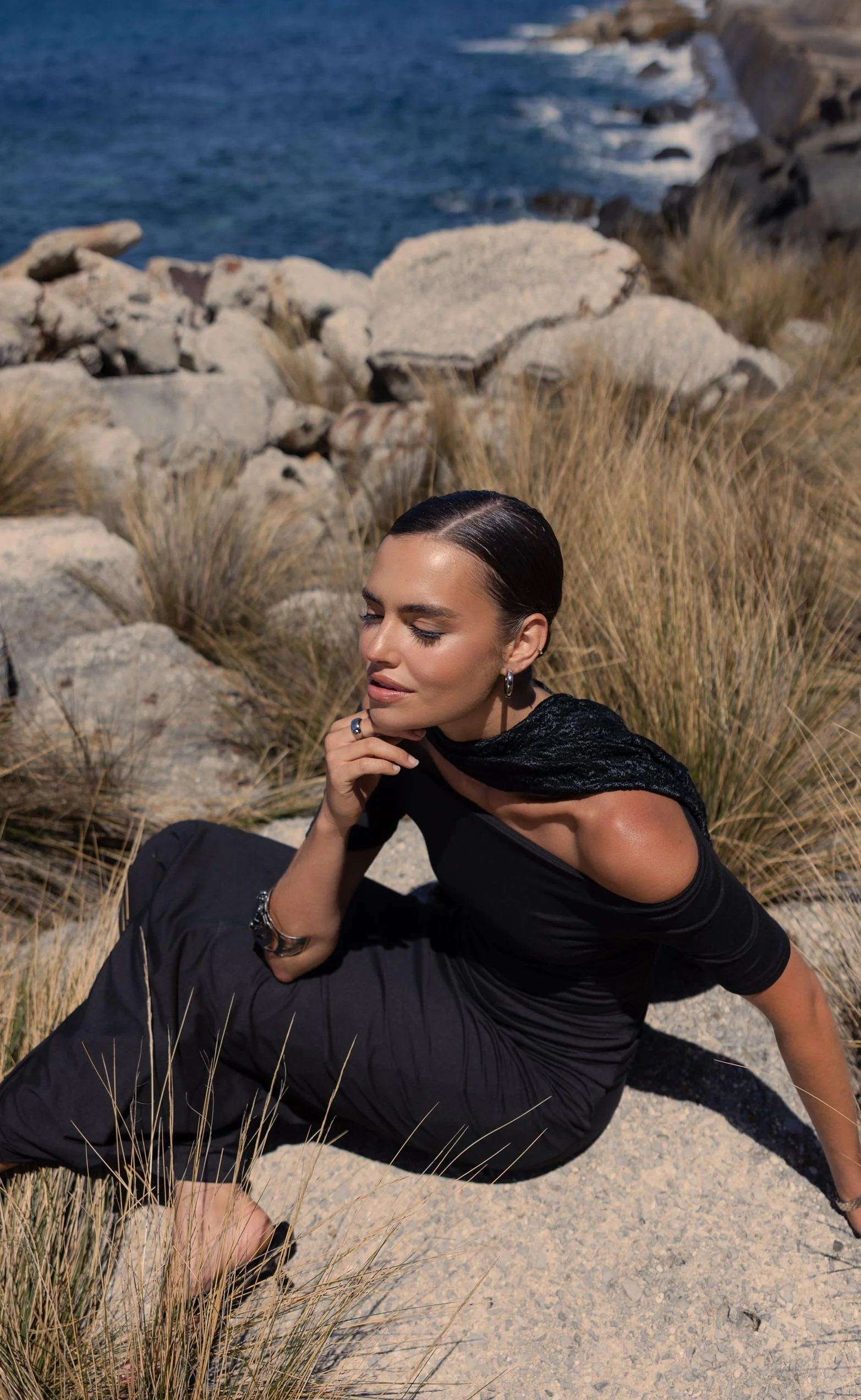 Piper Maxi Dress (Black) - Image 8