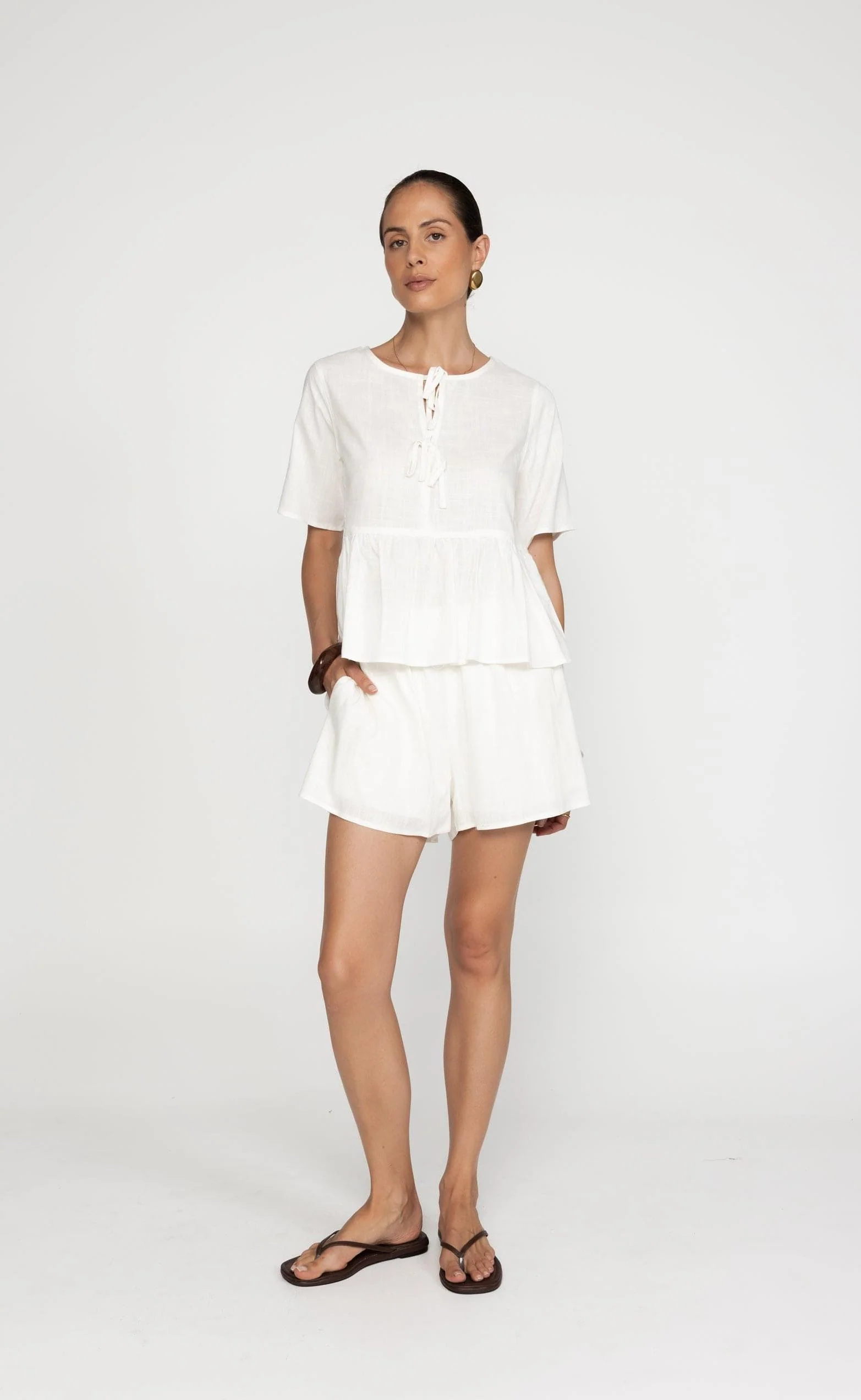 Rachel Shorts (White) - Image 2