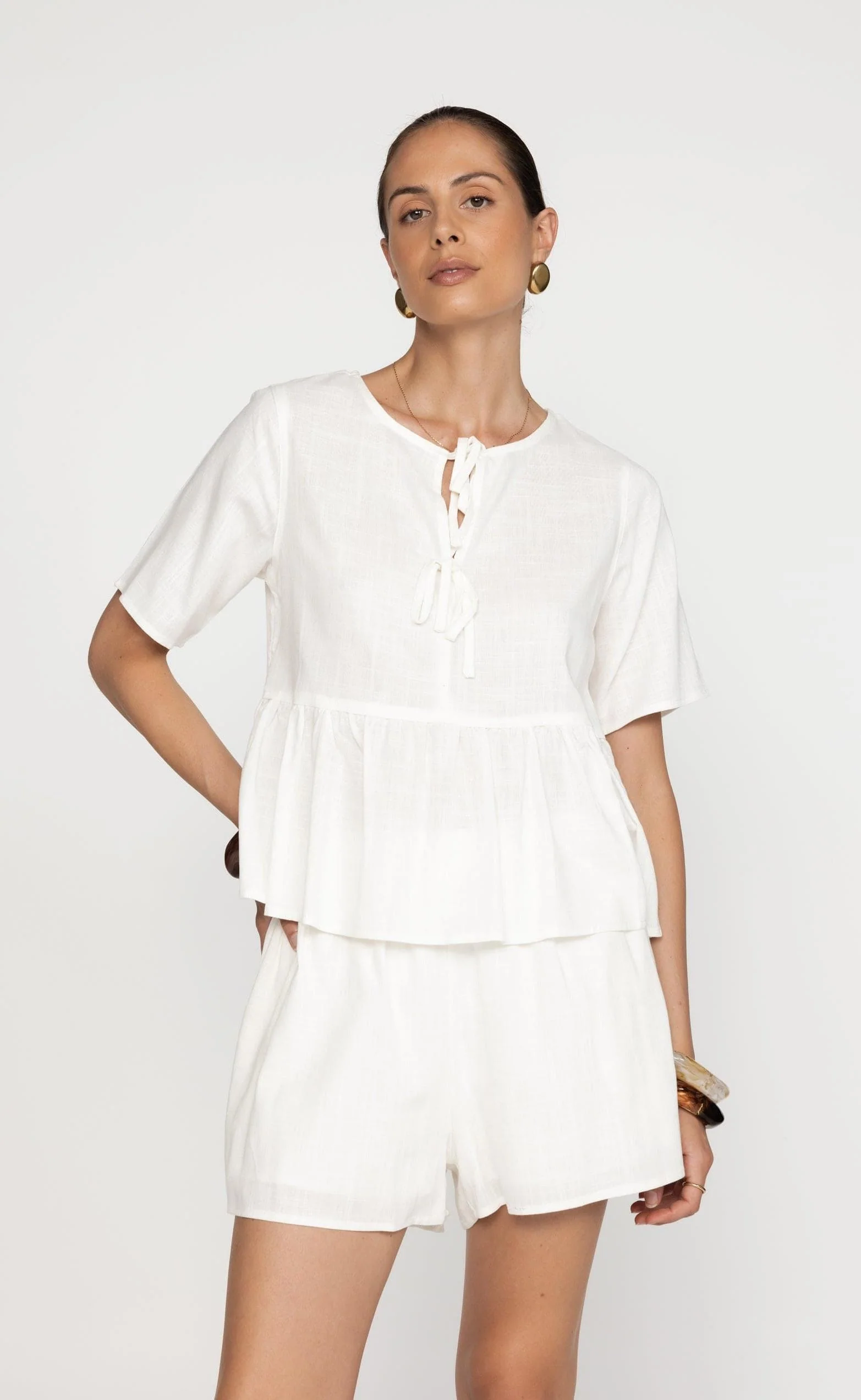 Rachel Shorts (White) - Image 7