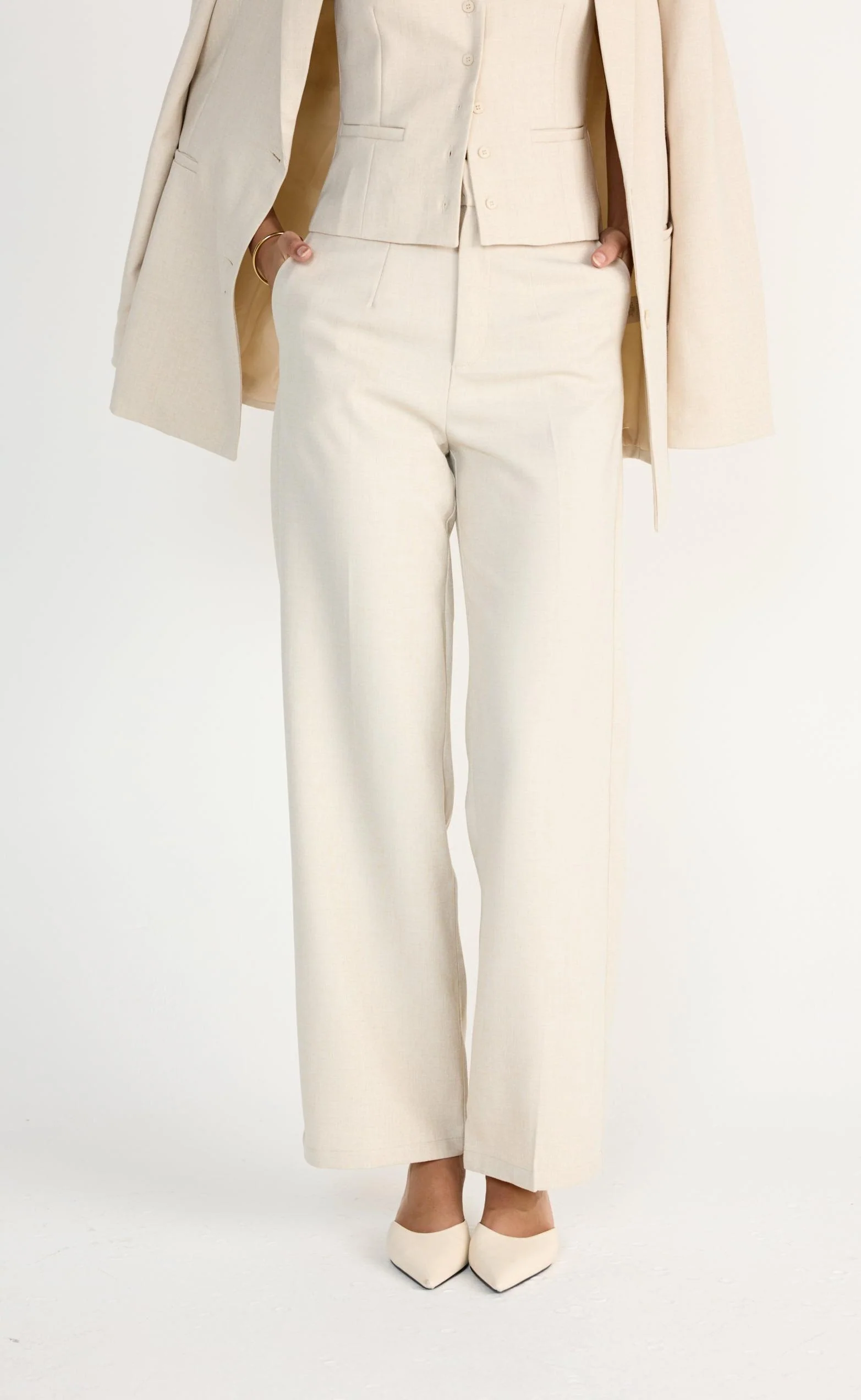 Reagan Pants (Cream Marle) - Image 4