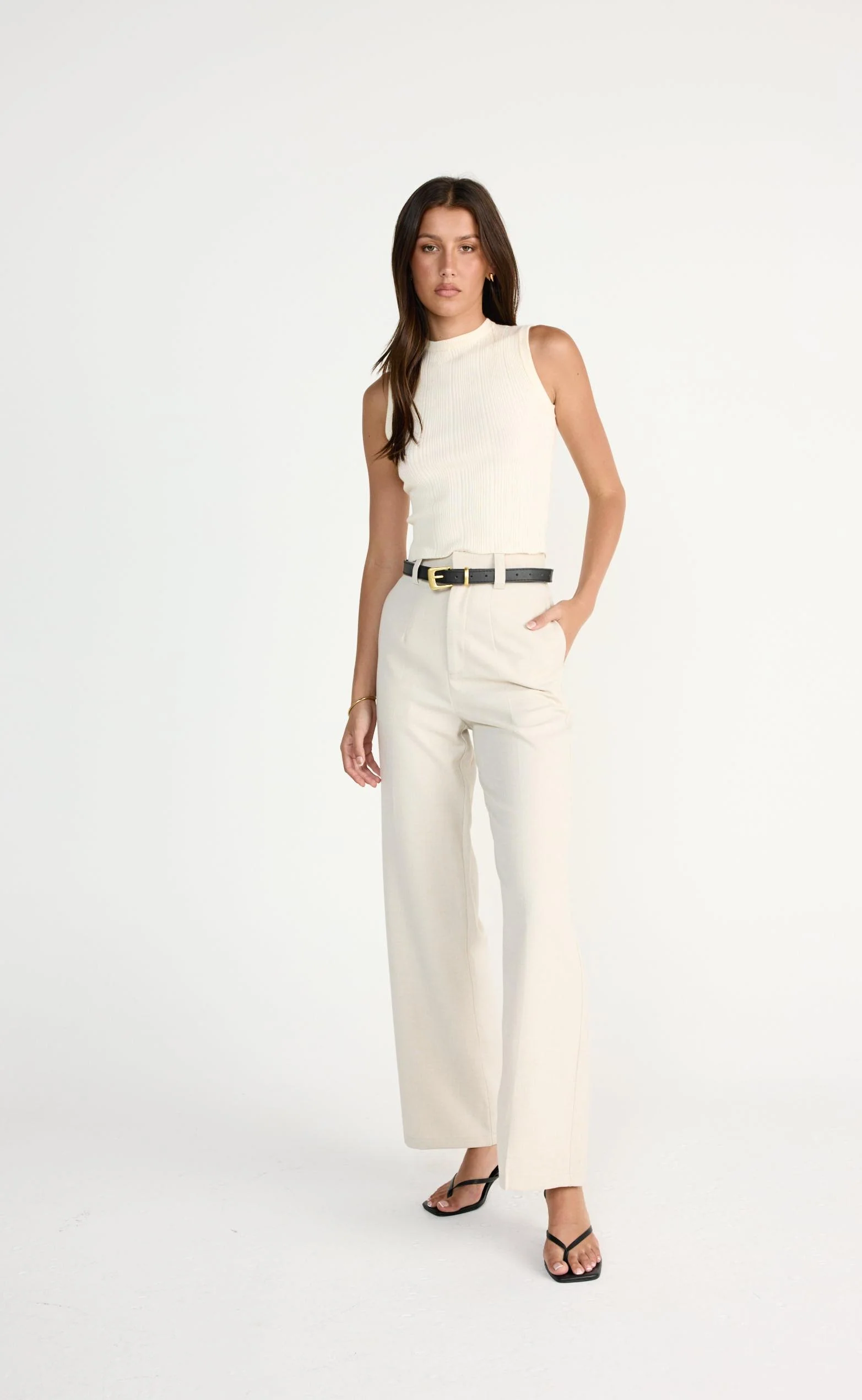 Reagan Pants (Cream Marle) - Image 7