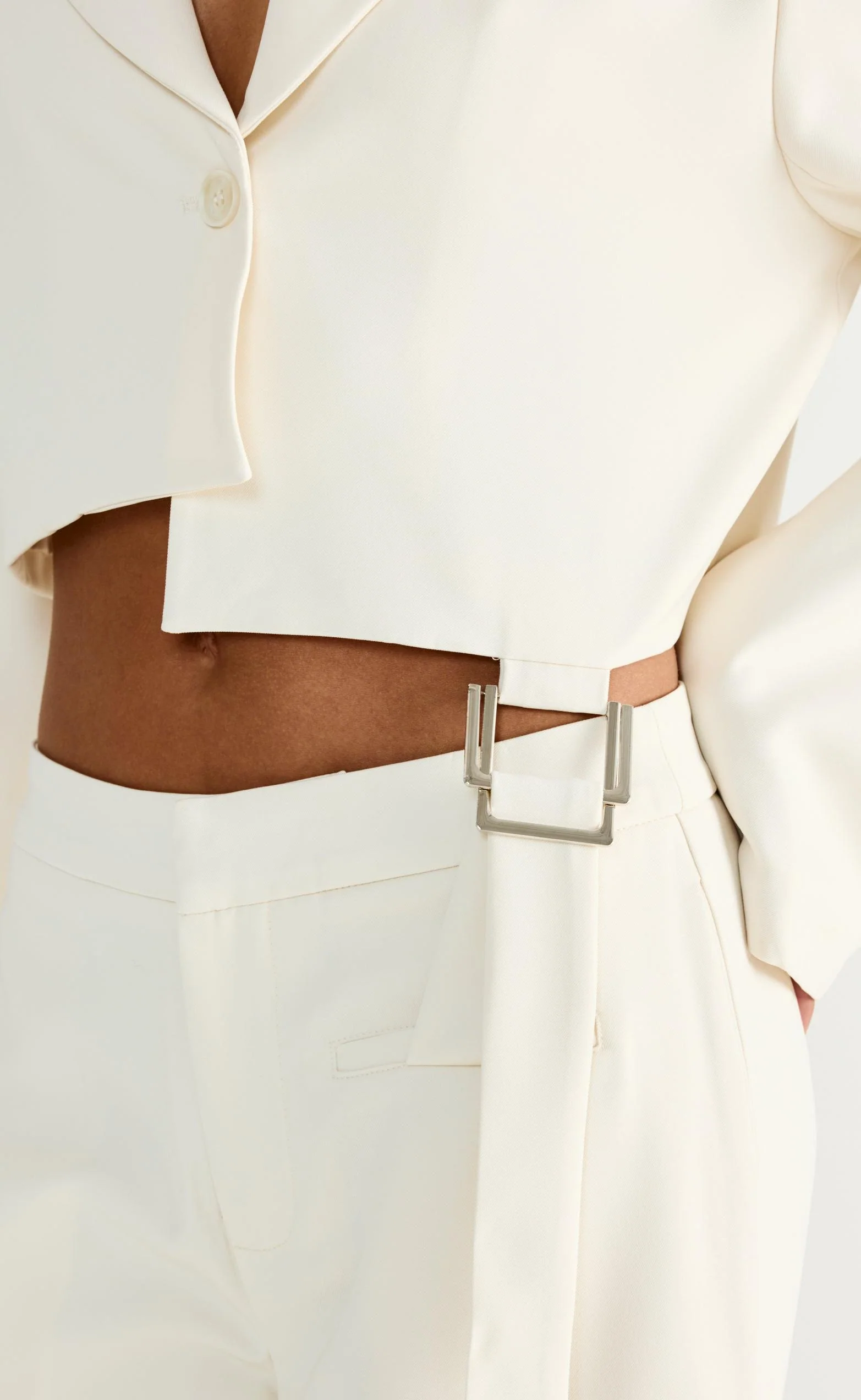 Reed Cropped Blazer (Oat) - Image 10