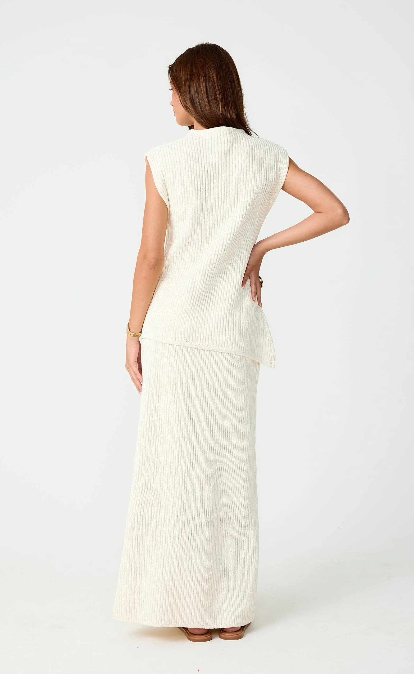 Reef Maxi Skirt (Cream) - Image 3
