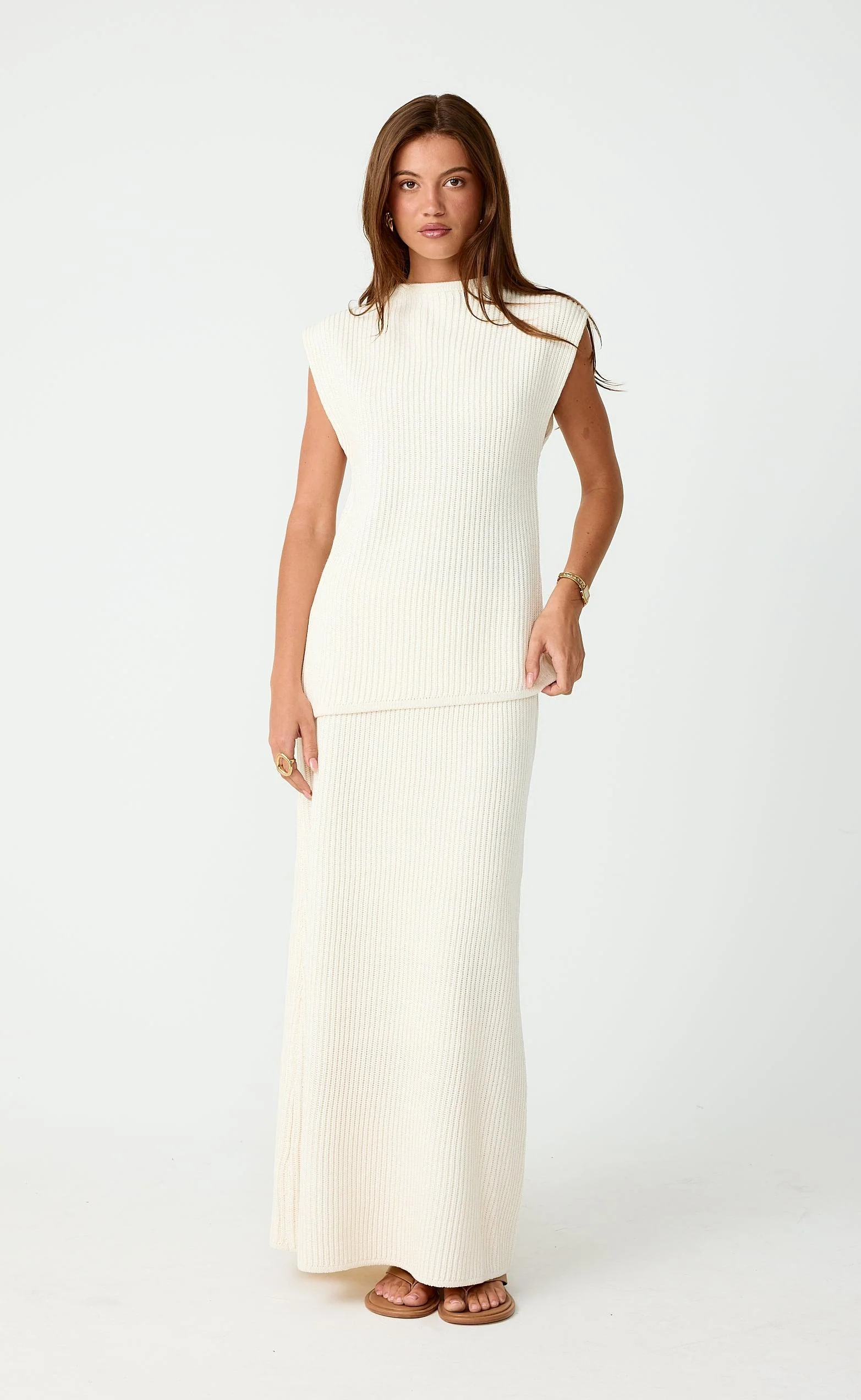Reef Maxi Skirt (Cream) - Image 5