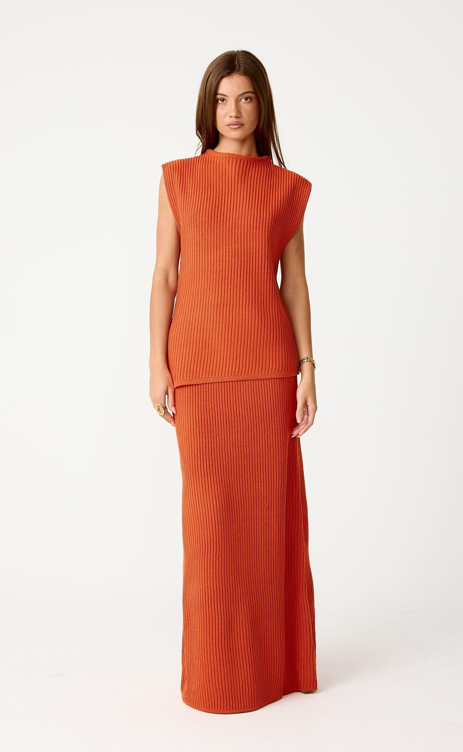 Reef Maxi Skirt (Papaya) - Image 3