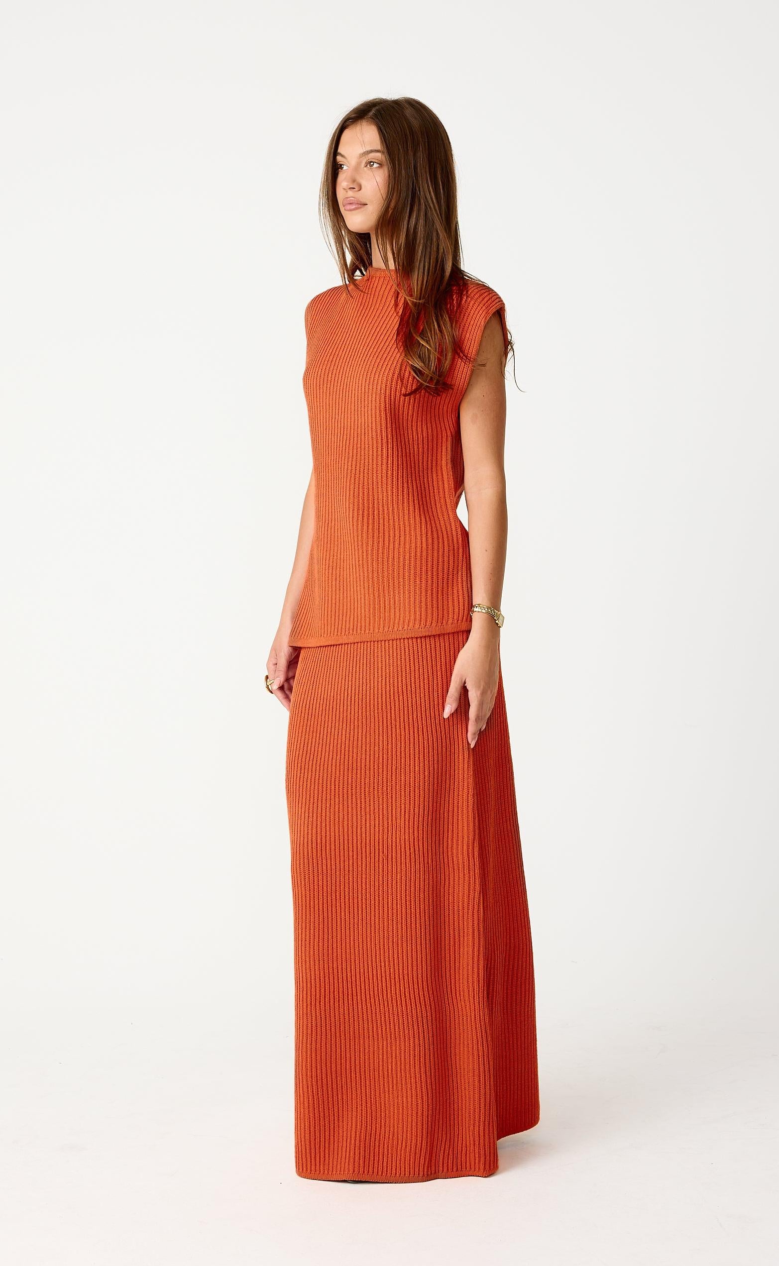 Reef Maxi Skirt (Papaya) - Image 6