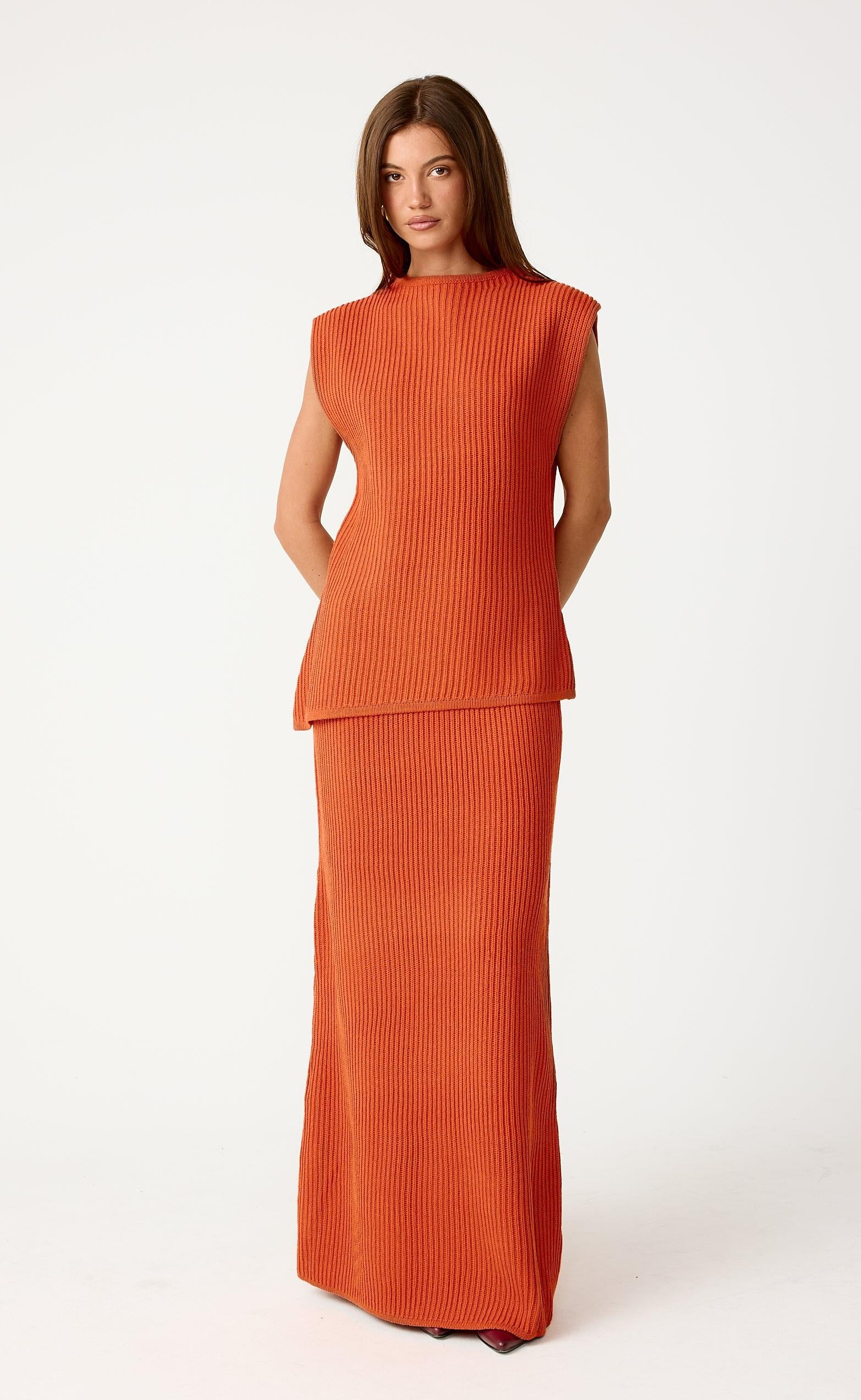 Reef Maxi Skirt (Papaya) - Image 7