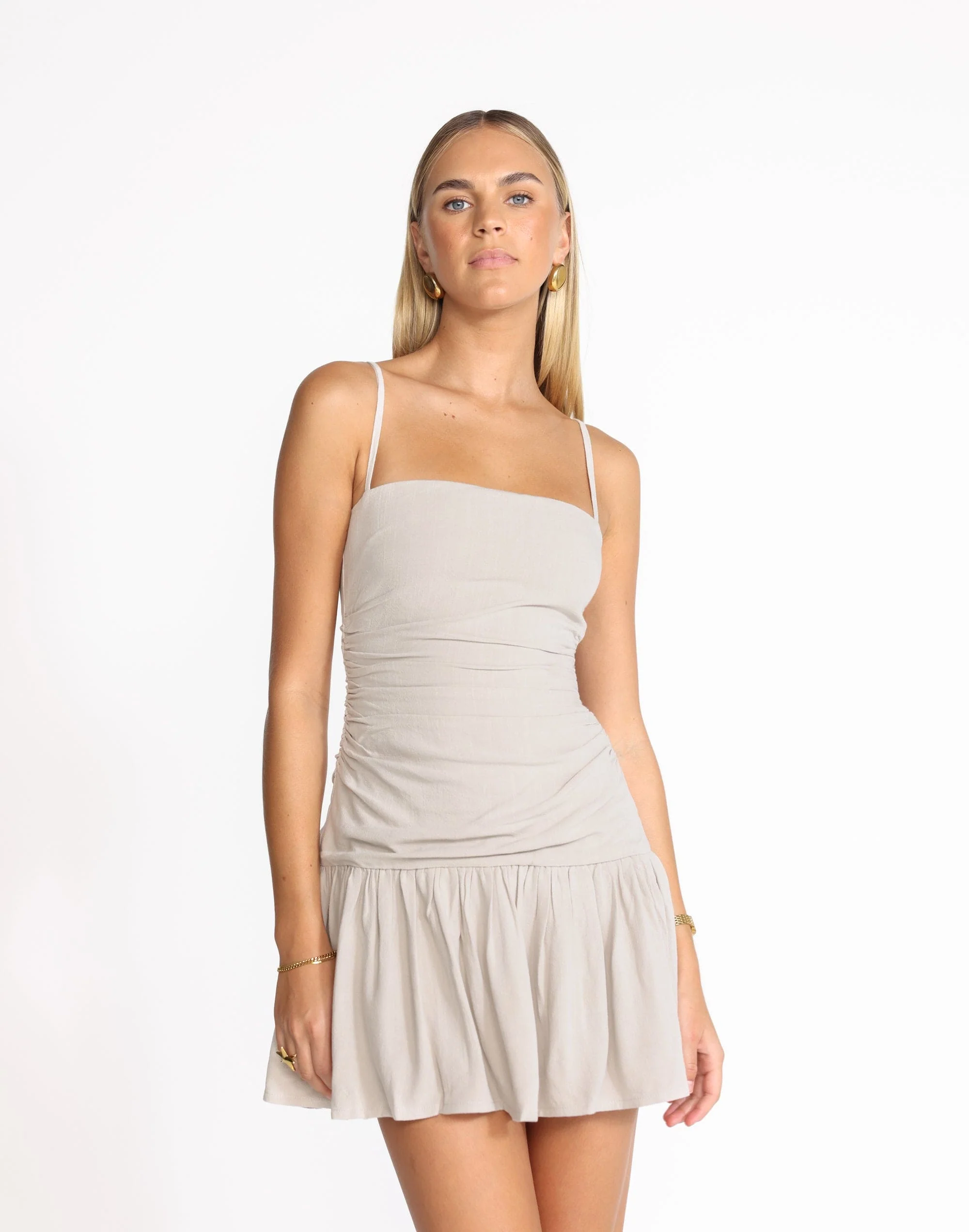 Reese Mini Dress (Latte) - Image 7