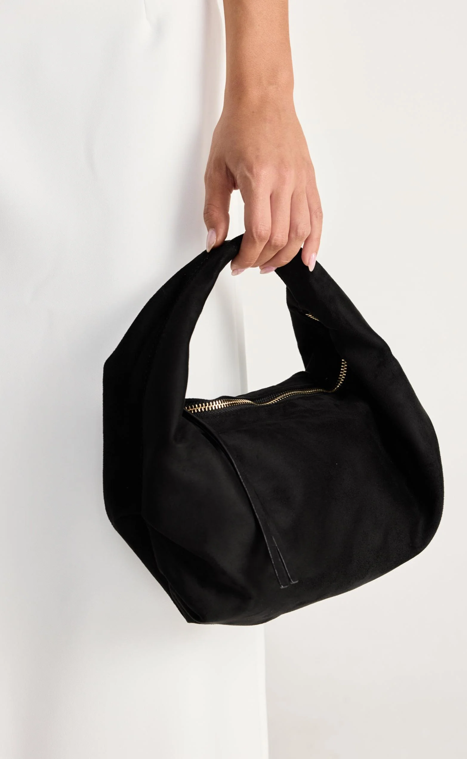 Renee Shoulder Bag (Black Suede) - By Billini - Image 2