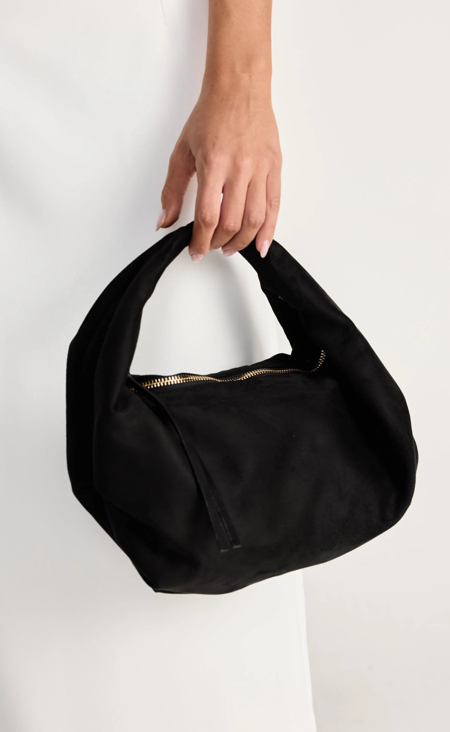 Renee Shoulder Bag (Black Suede) - By Billini - Image 3