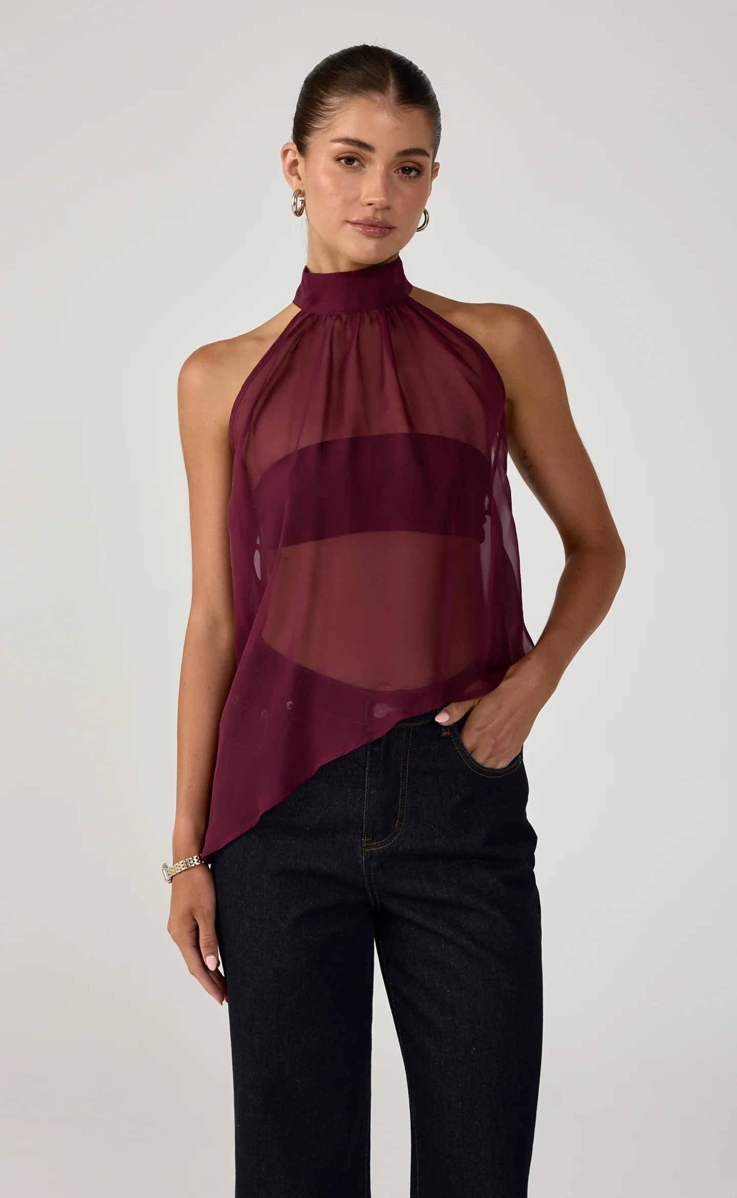 Rhodes Top (Plum) - Image 7