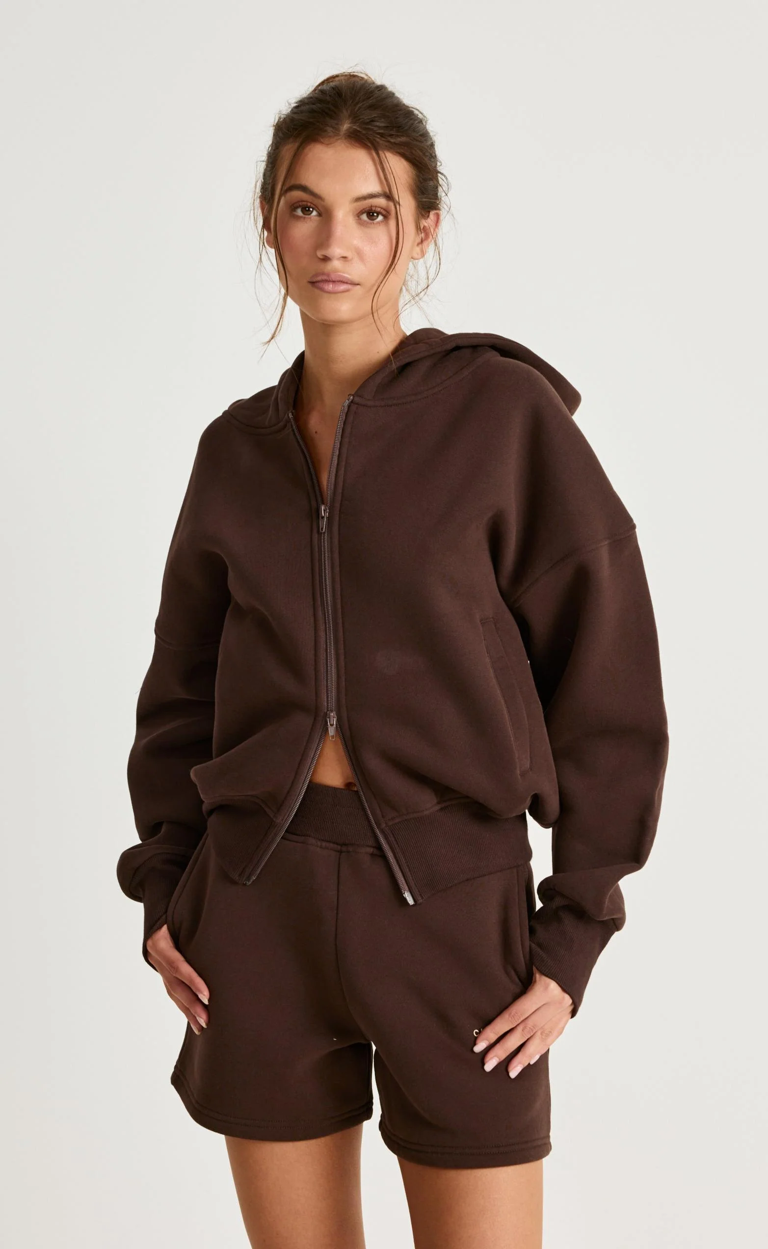 River Sweat Shorts (Chocolate) - Image 4