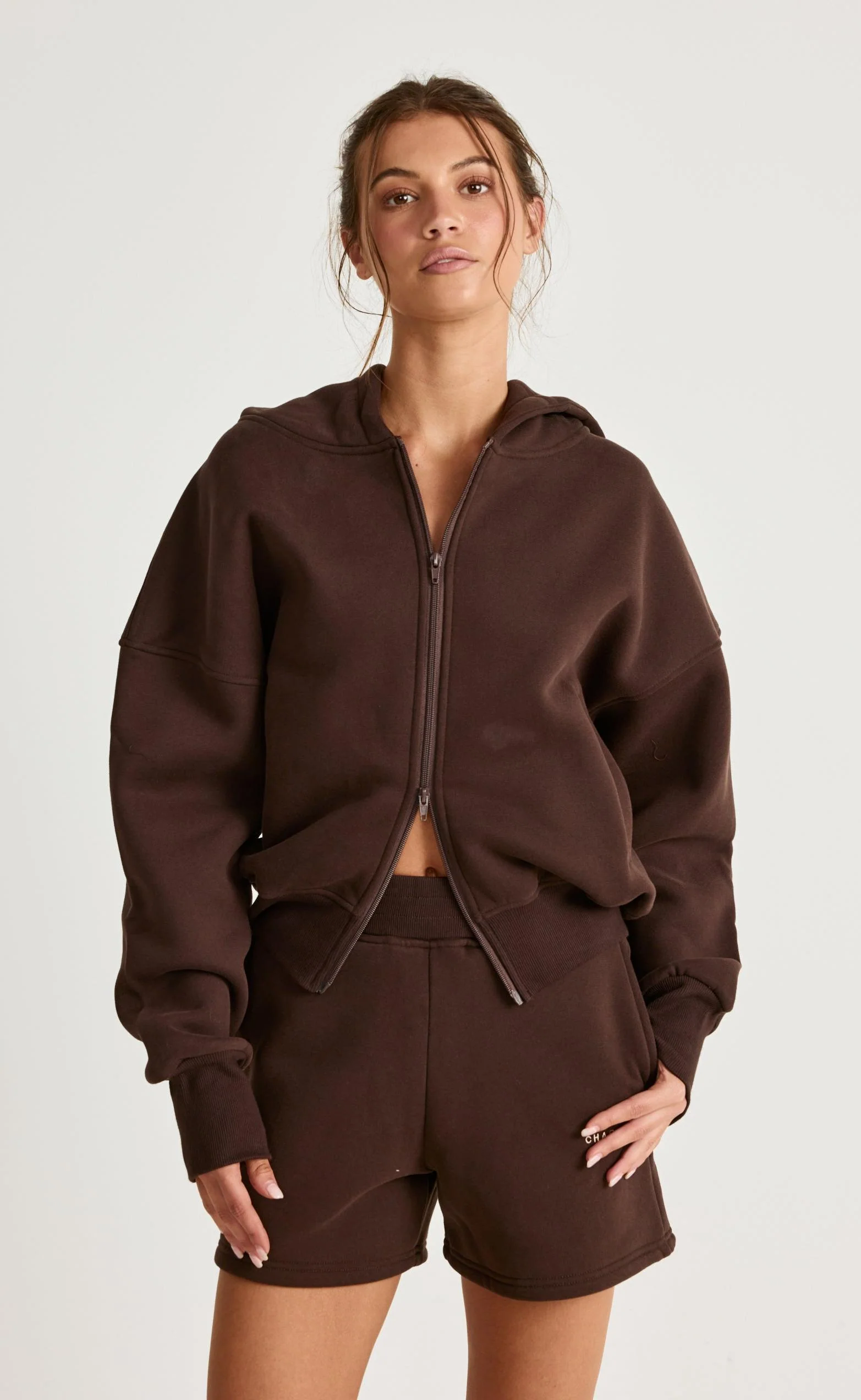 River Sweat Shorts (Chocolate) - Image 5