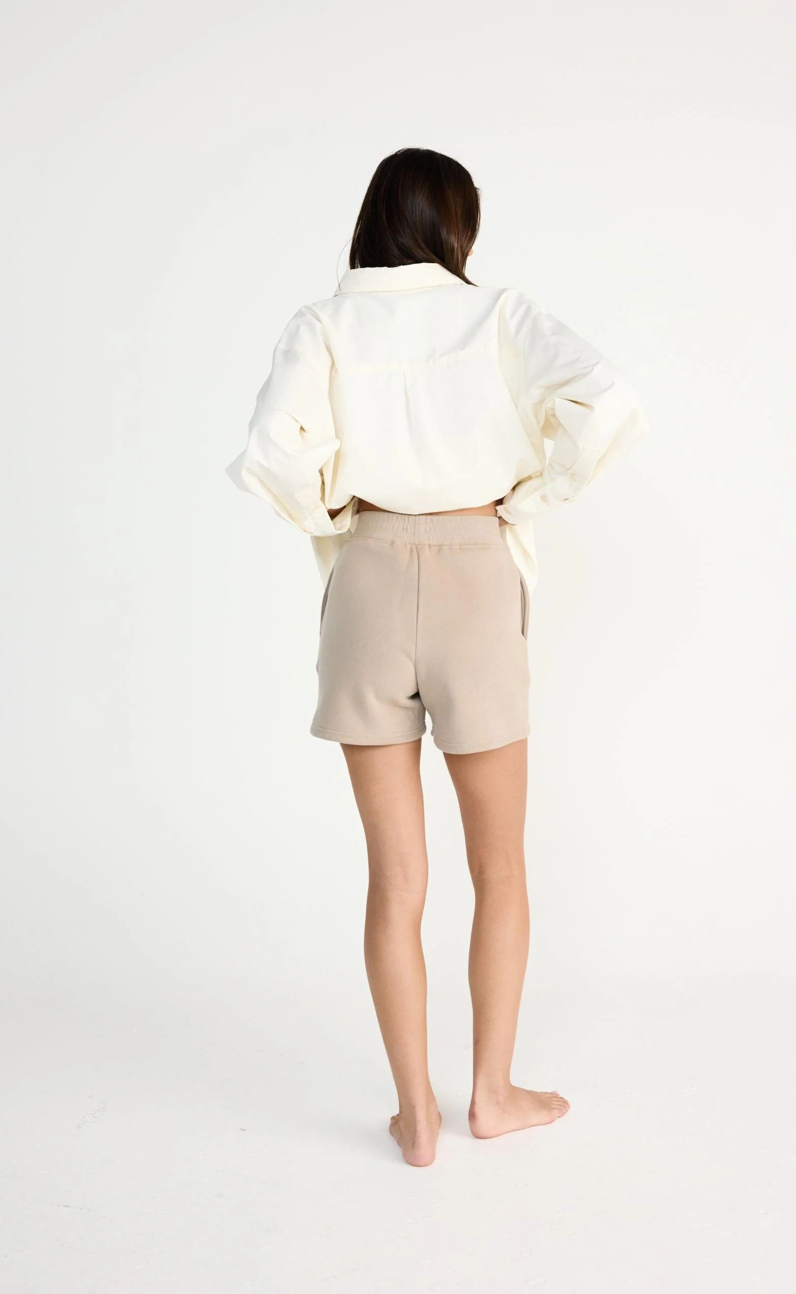 River Sweat Shorts (Stone) - Image 4