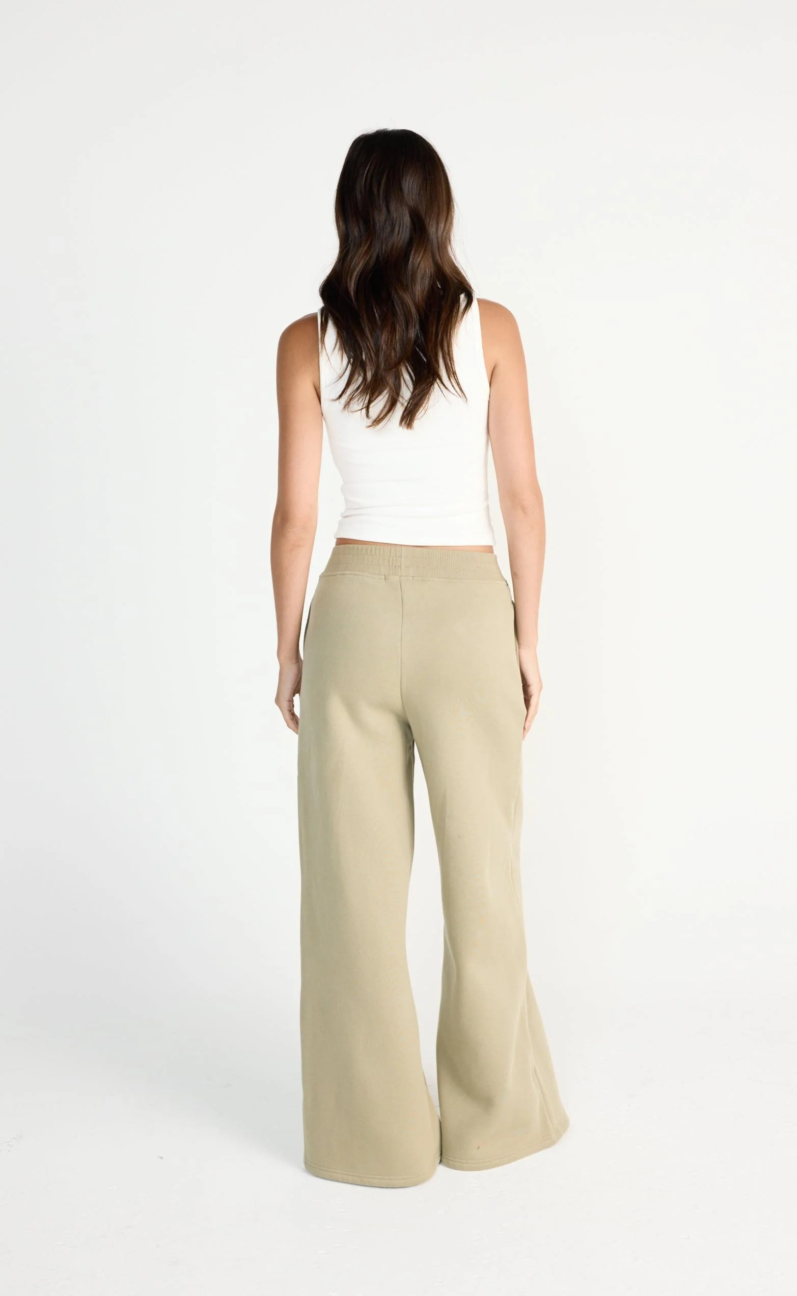 River Wide Leg Tracksuit Pants (Matcha) - Image 3