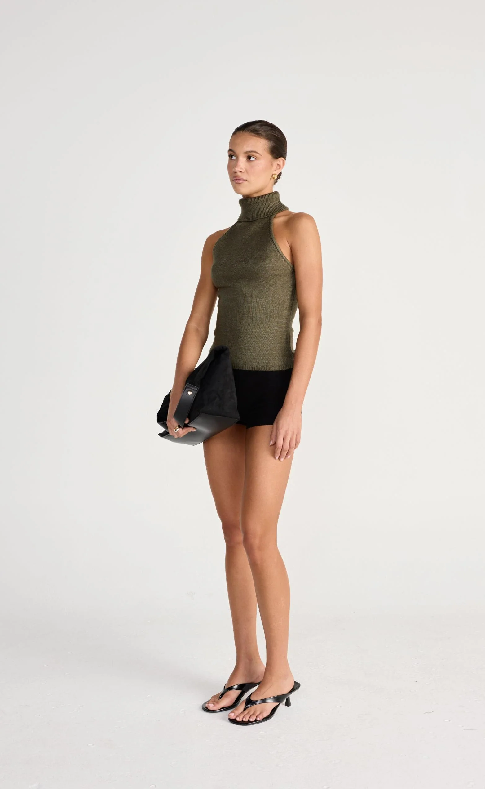 Rohana Turtle Neck (Moss) - Image 5
