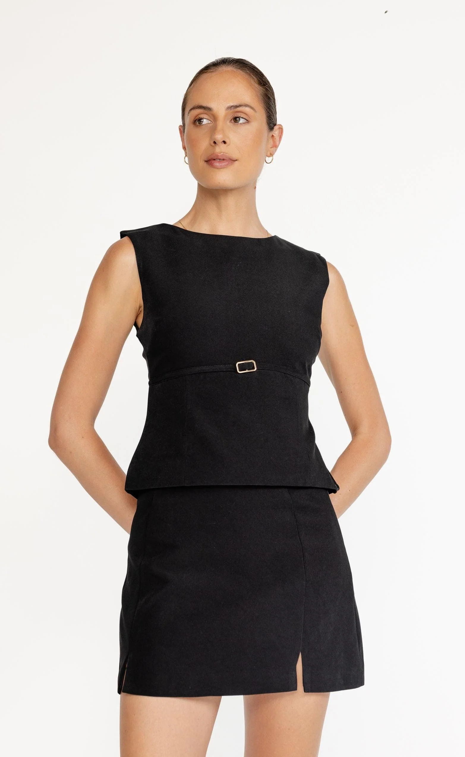 Rukaya Mini Skirt (Black) - Image 4