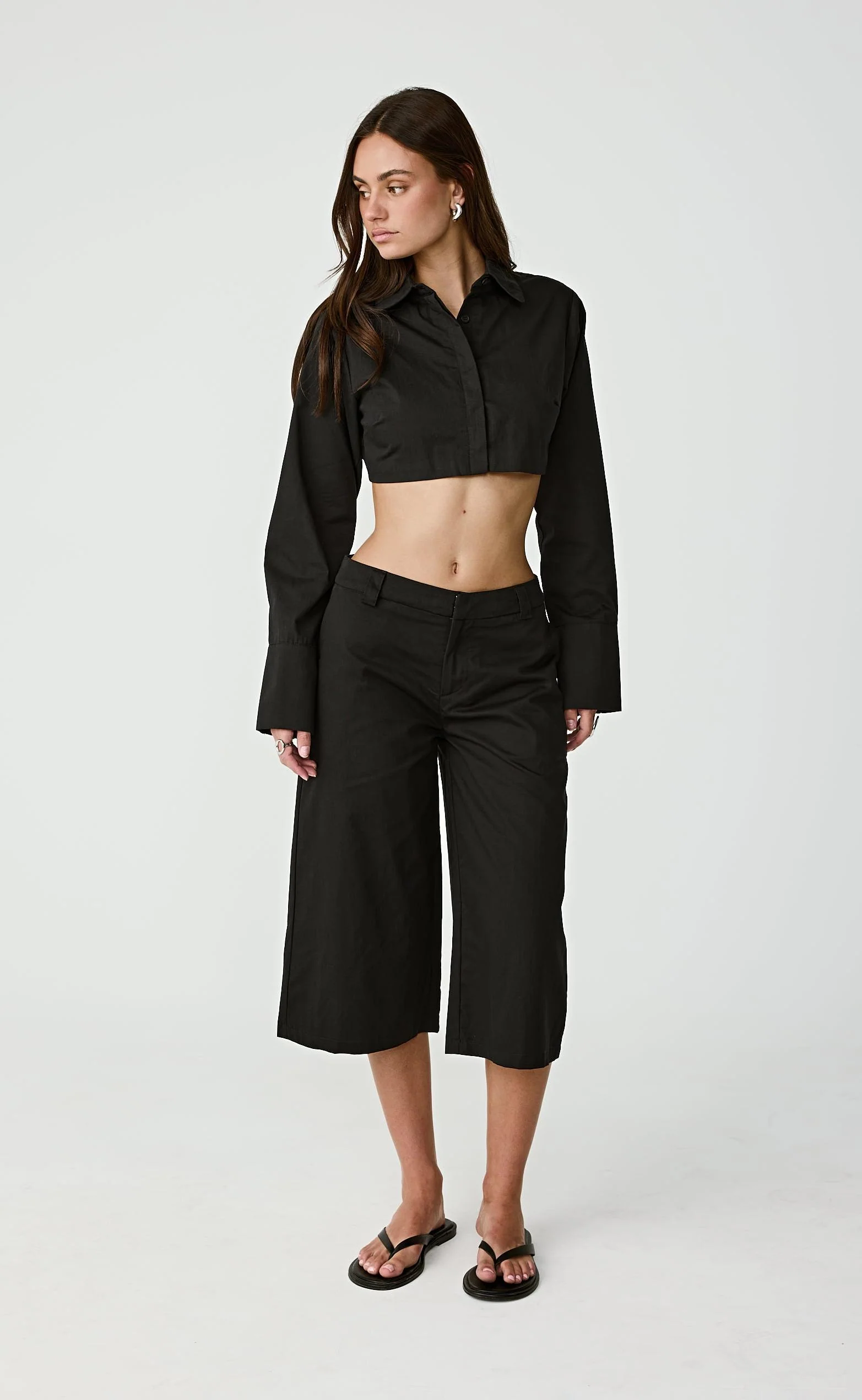 Ryley Midi Pants (Black) - Image 9