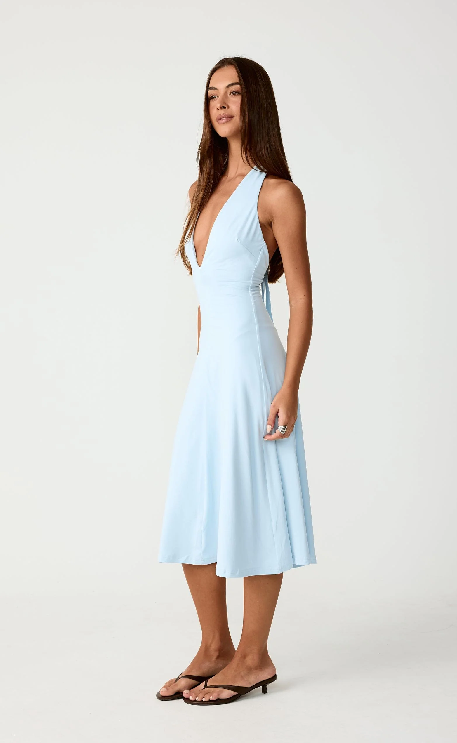 Sable Midi Dress (Ice Blue) - Image 6