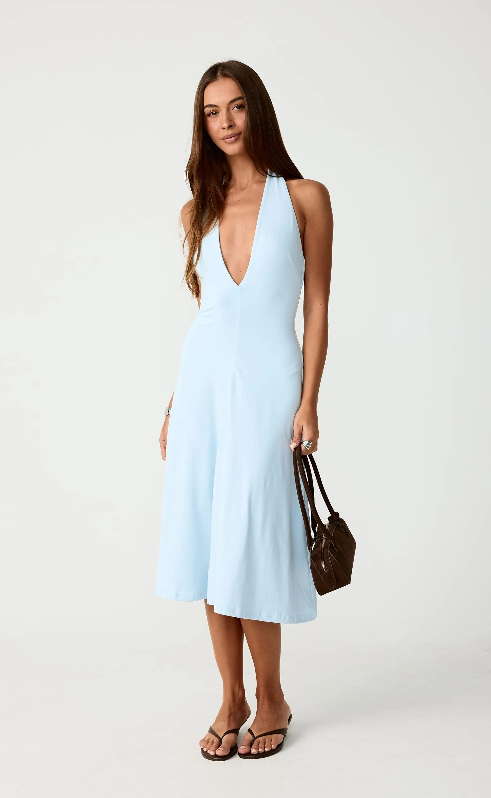 Sable Midi Dress (Ice Blue) - Image 7