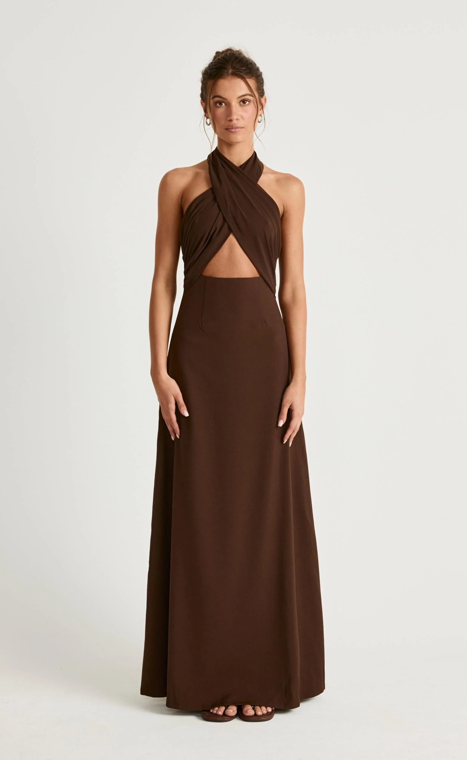 Sara Maxi Dress (Chocolate) - Image 4