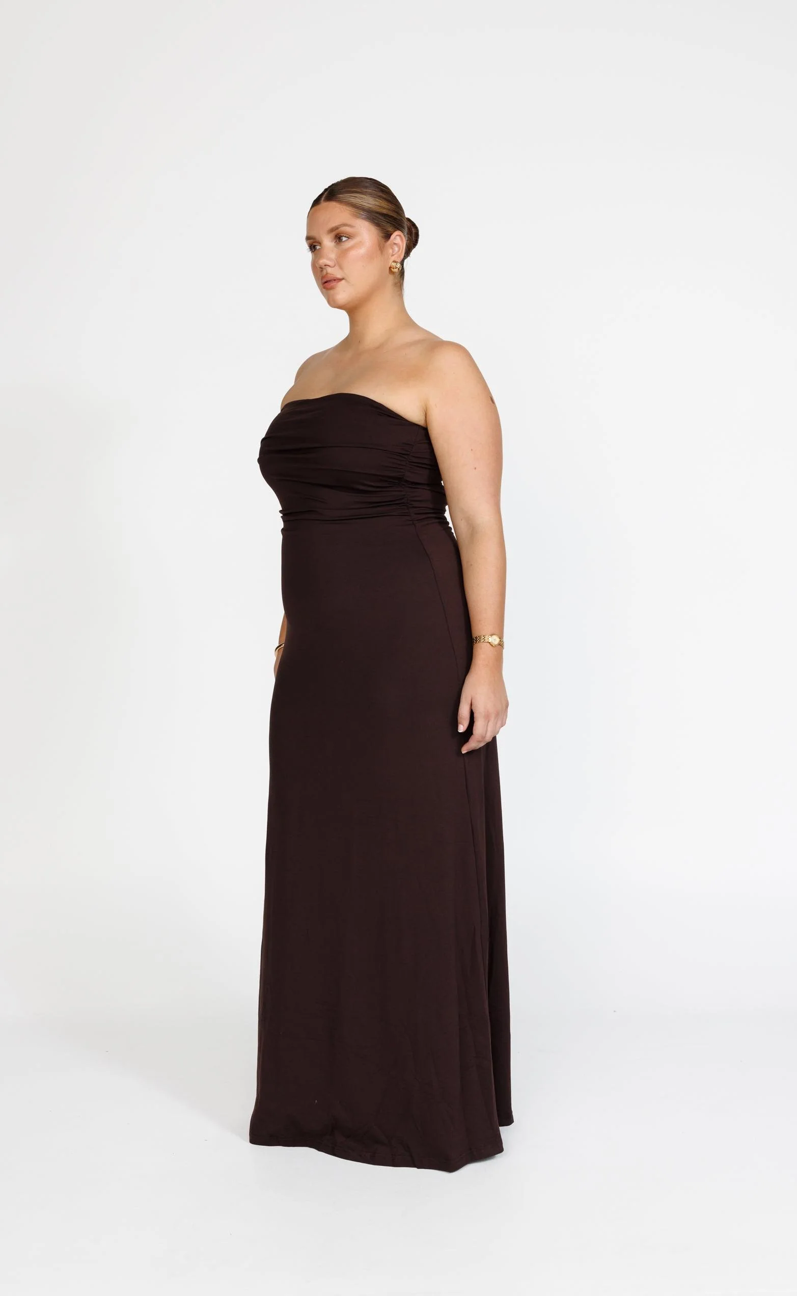 Sarie Maxi Dress (Chocolate) - Image 4