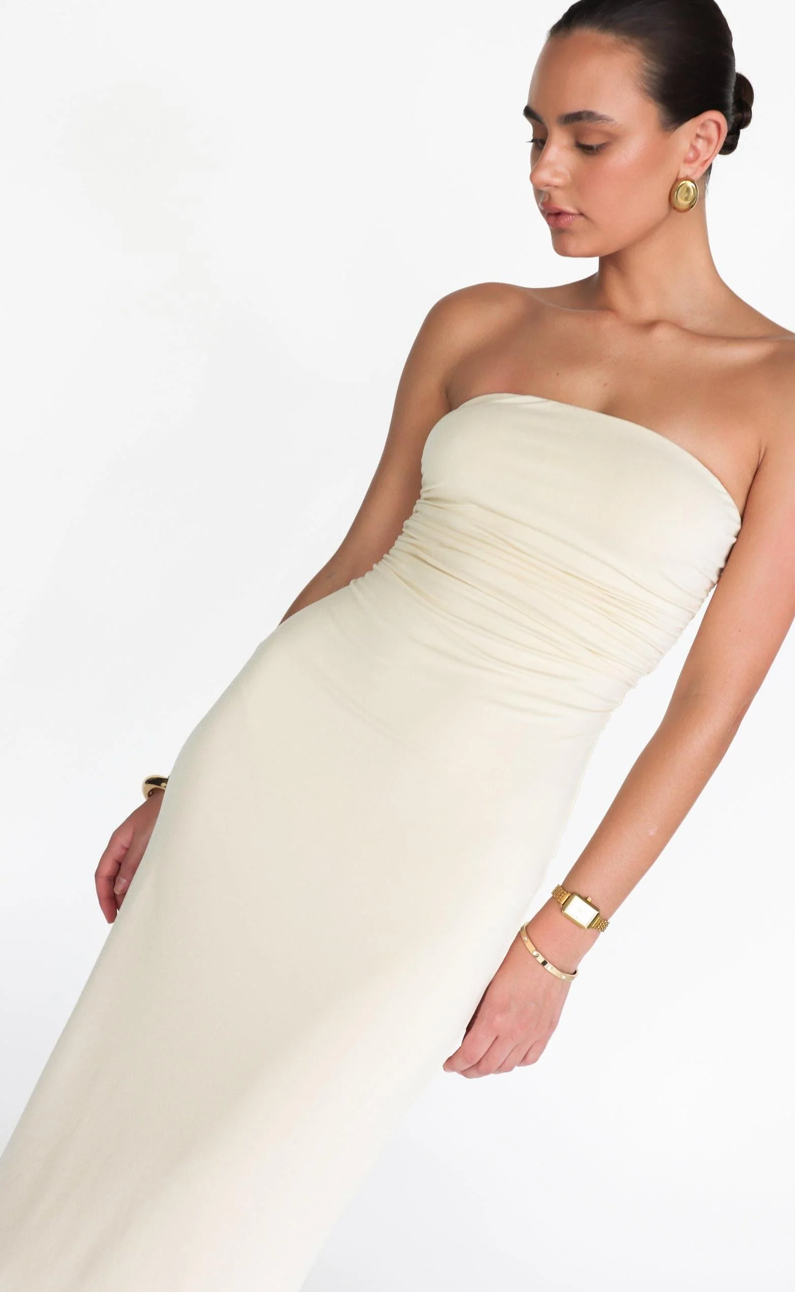Sarie Maxi Dress (Oat) - Image 3