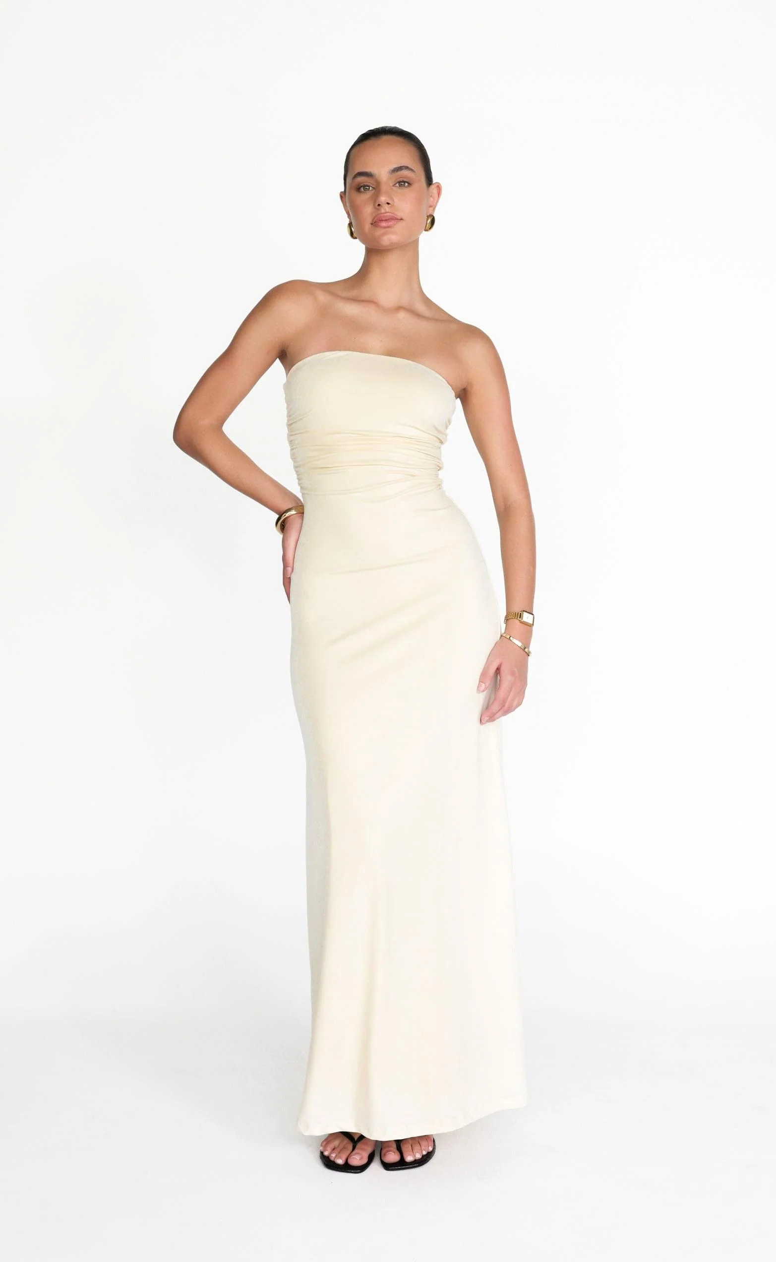 Sarie Maxi Dress (Oat) - Image 6