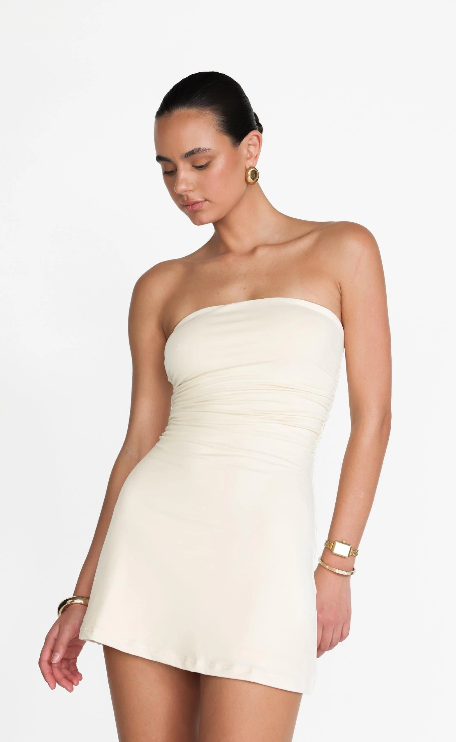 Sarie Mini Dress (Oat) - Image 9