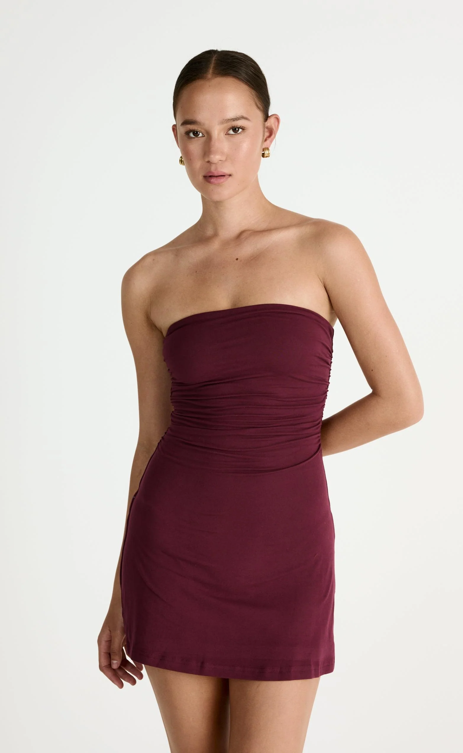 Sarie Mini Dress (Plum) - Image 3