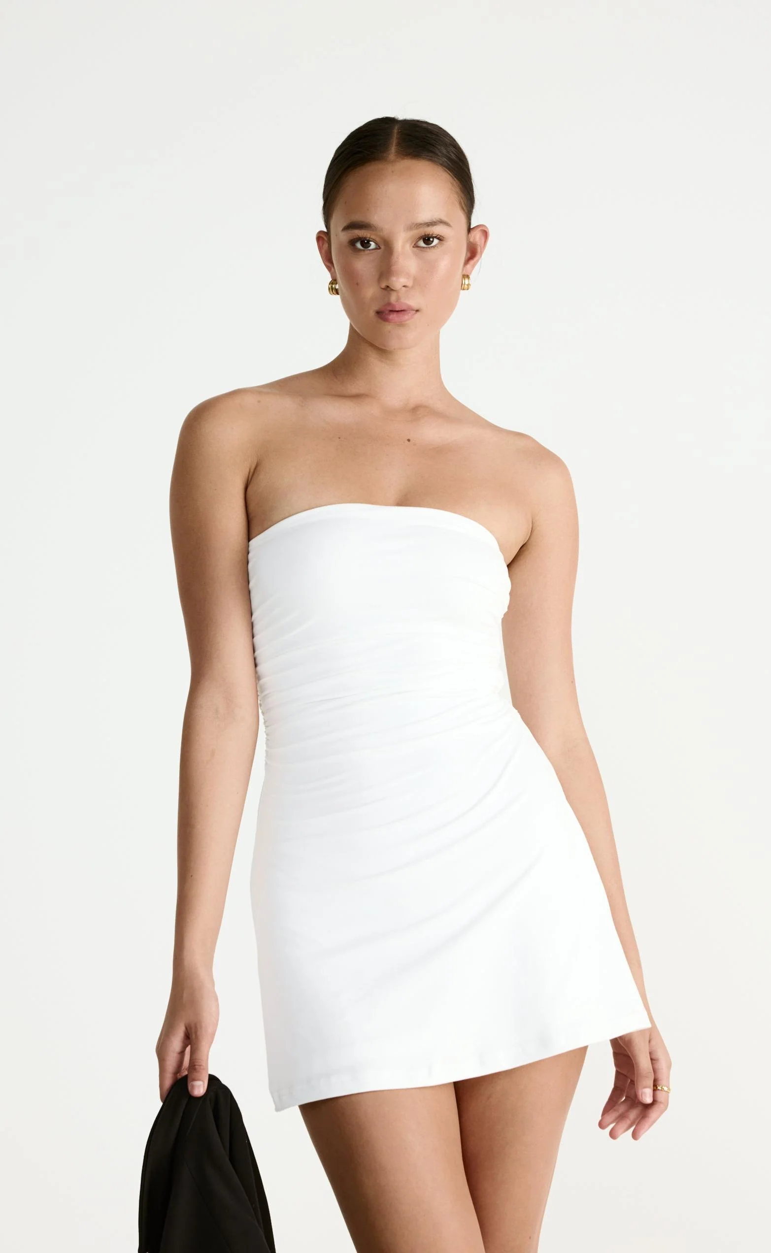 Sarie Mini Dress (White) - Image 3