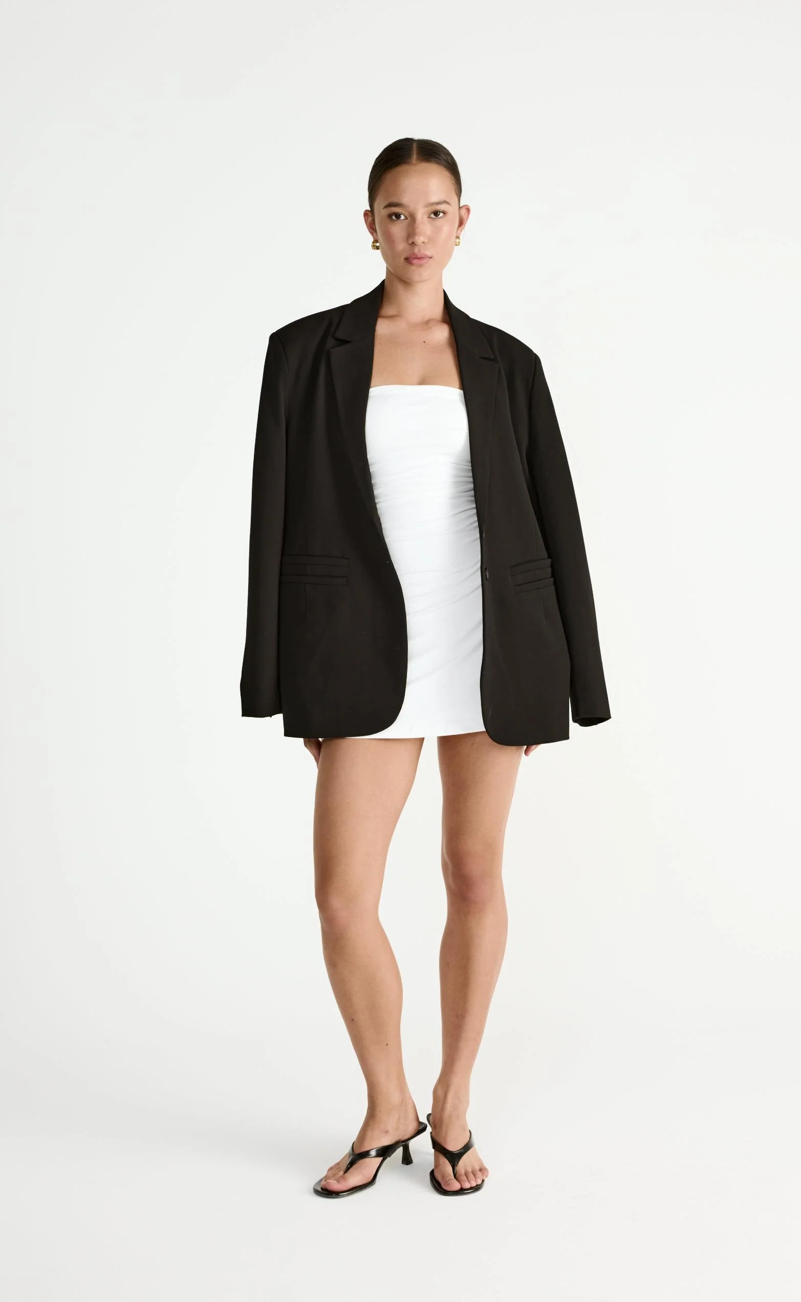 Sarie Mini Dress (White) - Image 4